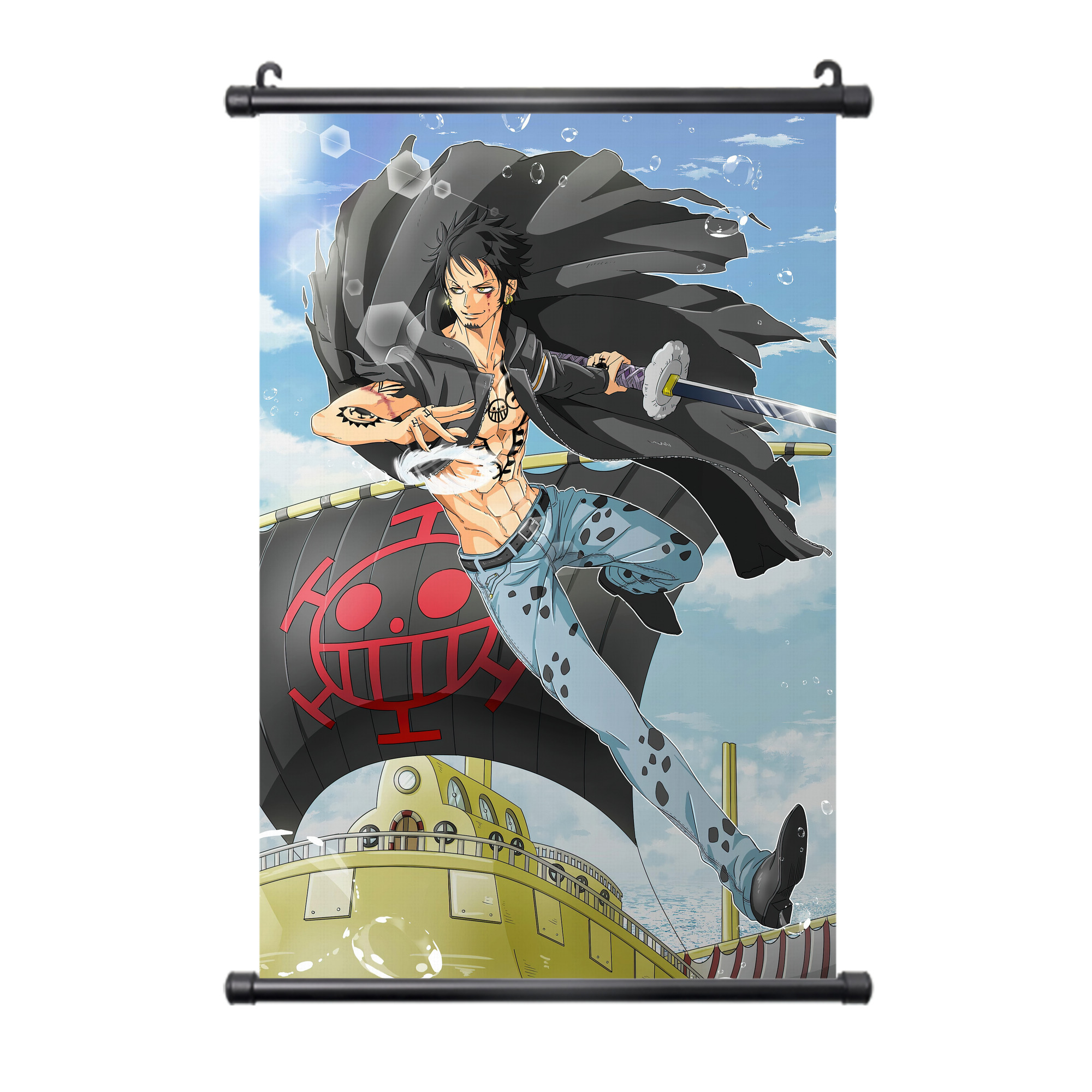 （画像用） ワンピース ONE PIECE PVCブラック軸タペストリー（複数サイズ）