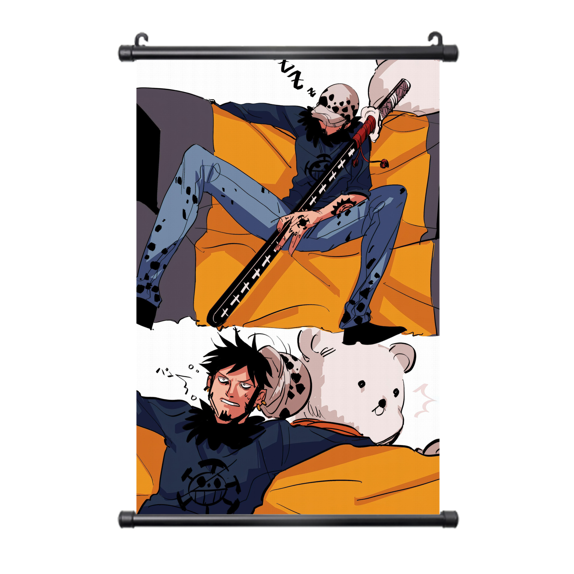 （画像用） ワンピース ONE PIECE PVCブラック軸タペストリー（複数サイズ）