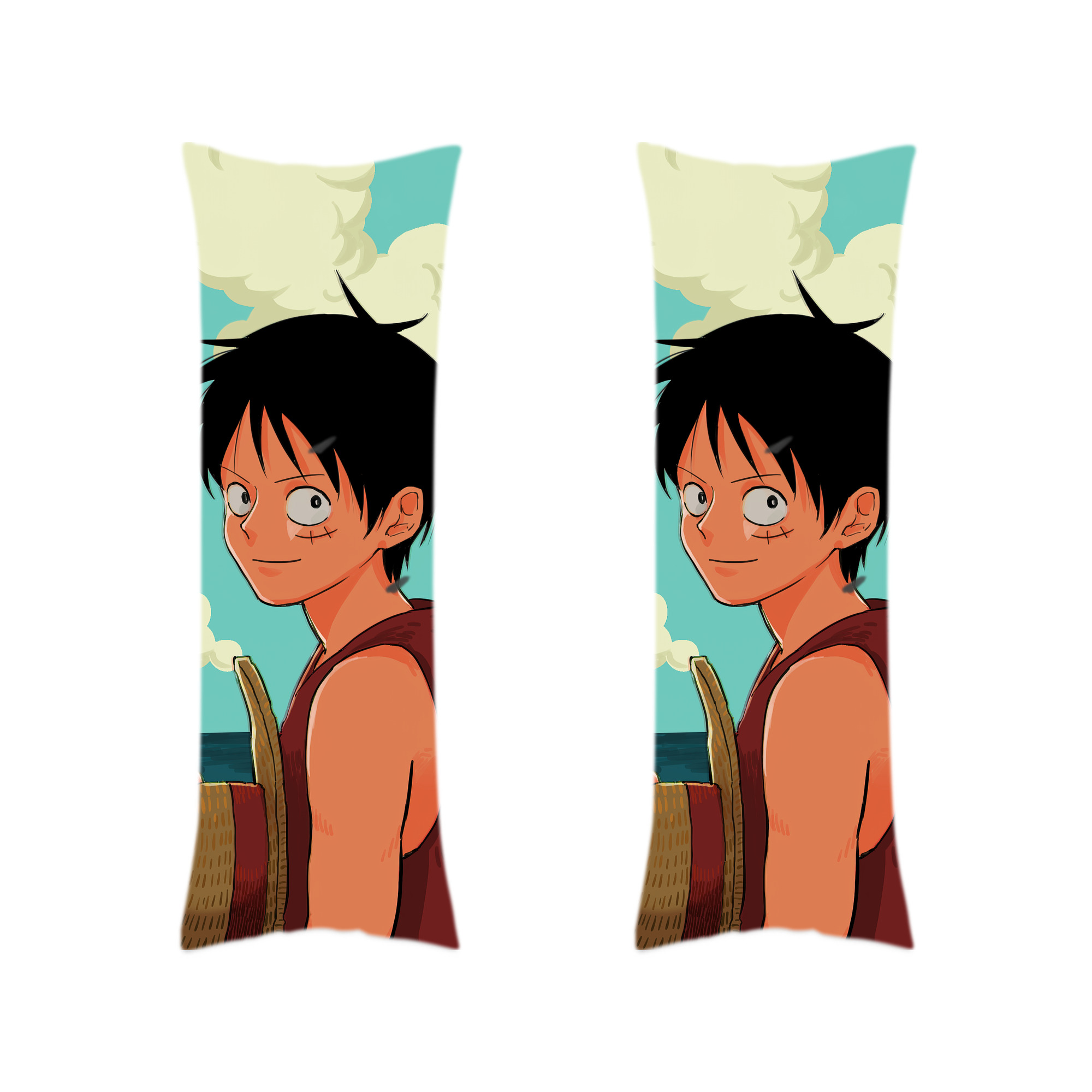 （画像用） ワンピース ONE PIECE ロング抱き枕カバー 両面プリントタイプ（サイズ選択可）