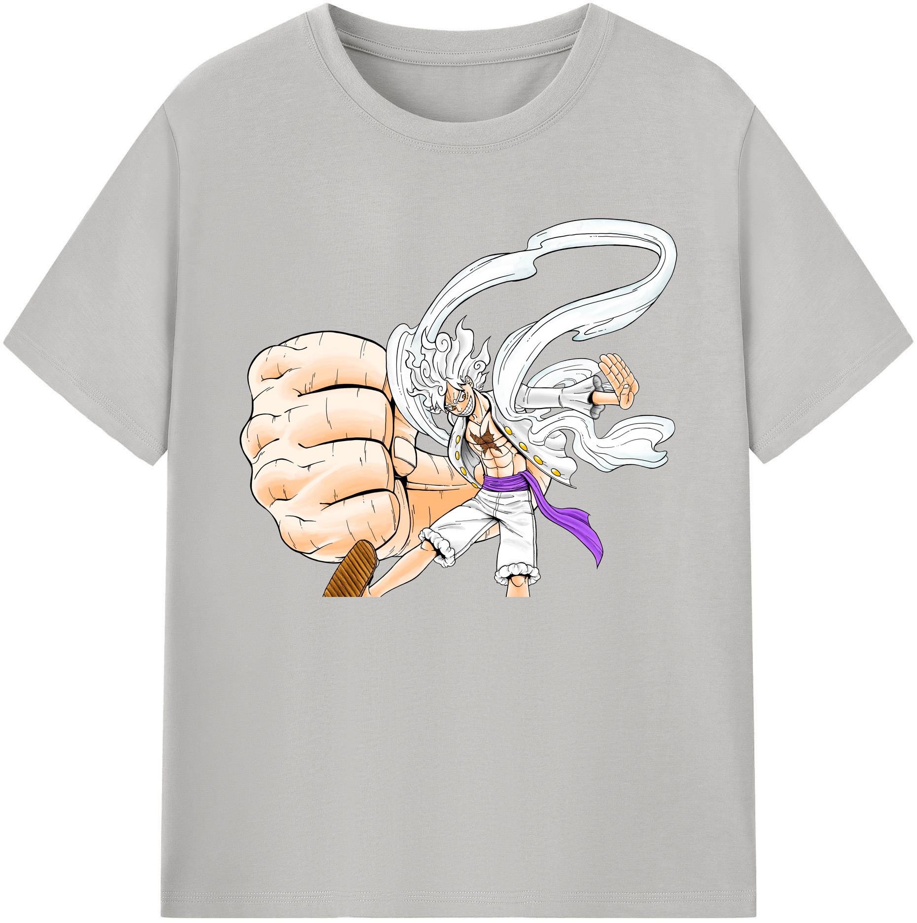 ワンピース モンキー・D・ルフィ ONE PIECE Monkey D. Luffy 綿100％ メンズ半袖Tシャツ｜肌触りやわらか＆通気性
