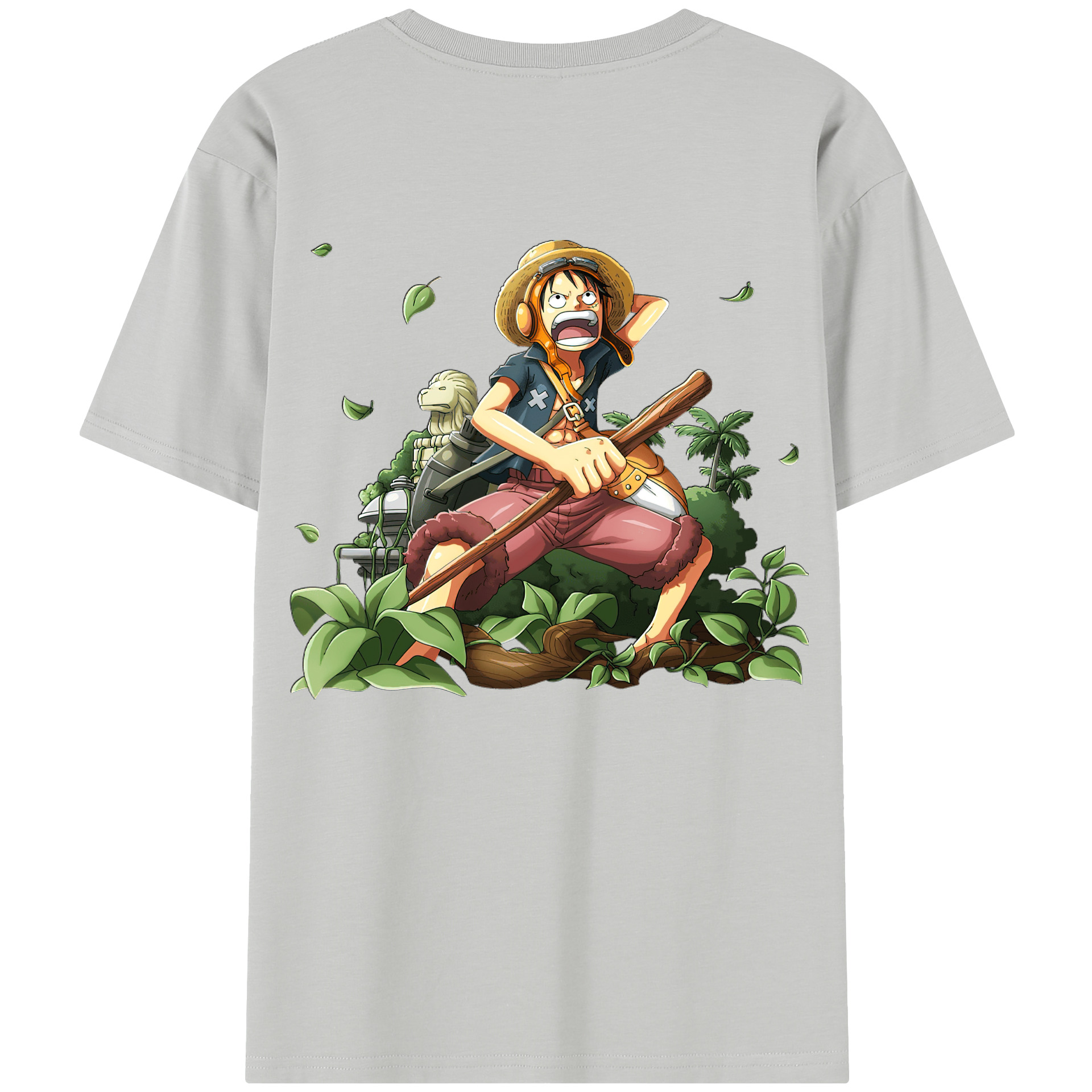 （画像用） ワンピース モンキー・D・ルフィ ONE PIECE Monkey D. Luffy レディース半袖Tシャツ(バックプリント)