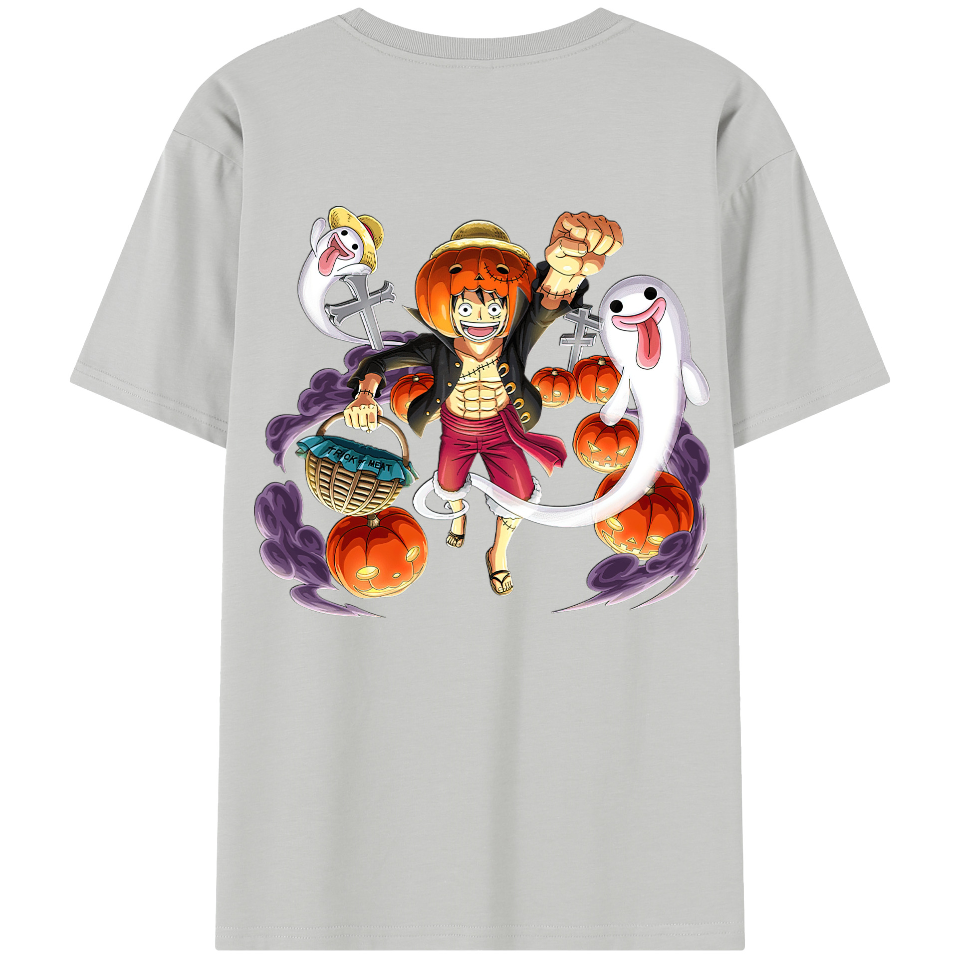 ワンピース モンキー・D・ルフィ ONE PIECE Monkey D. Luffy レディース半袖Tシャツ(バックプリント)