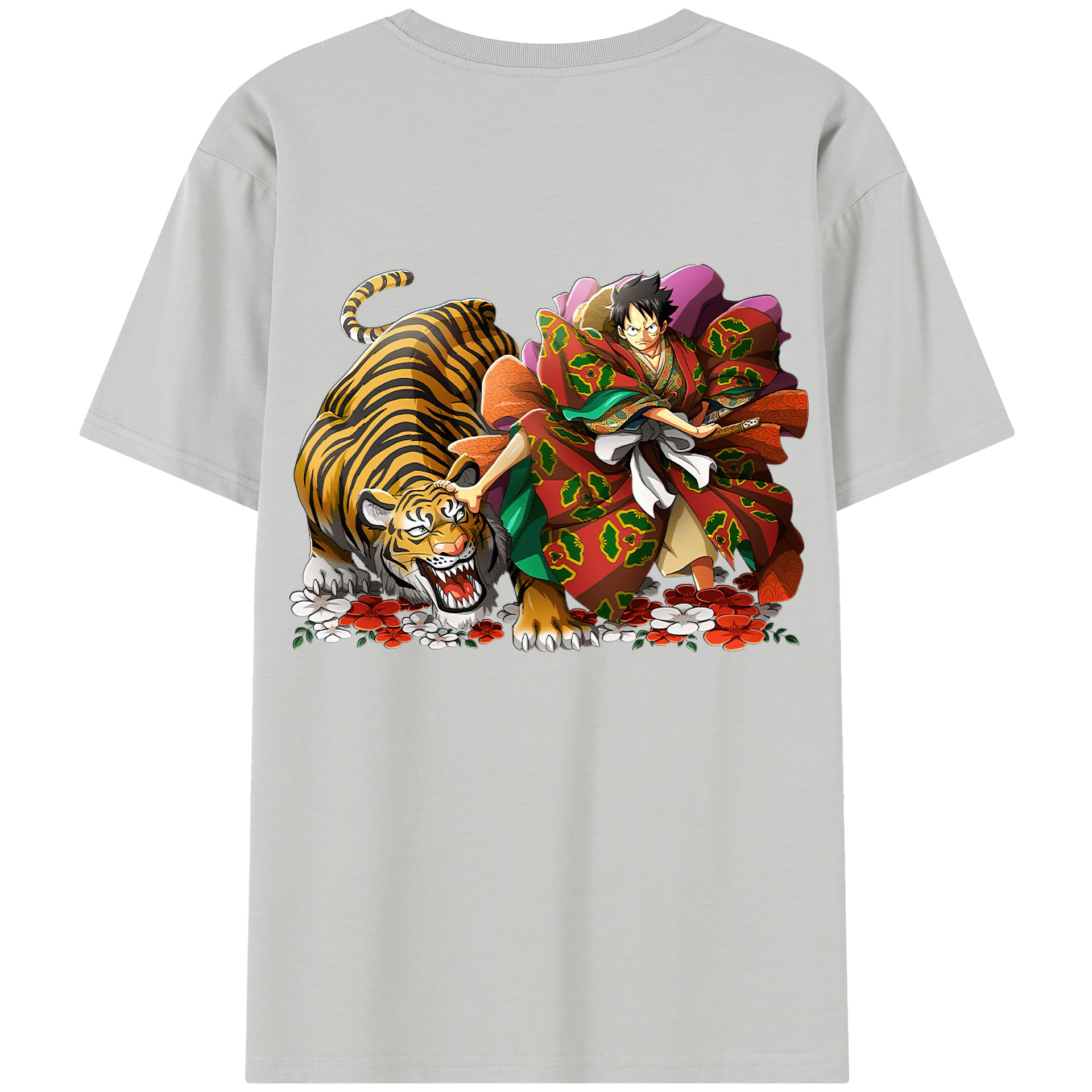 （画像用） ワンピース モンキー・D・ルフィ ONE PIECE Monkey D. Luffy レディース半袖Tシャツ(バックプリント)