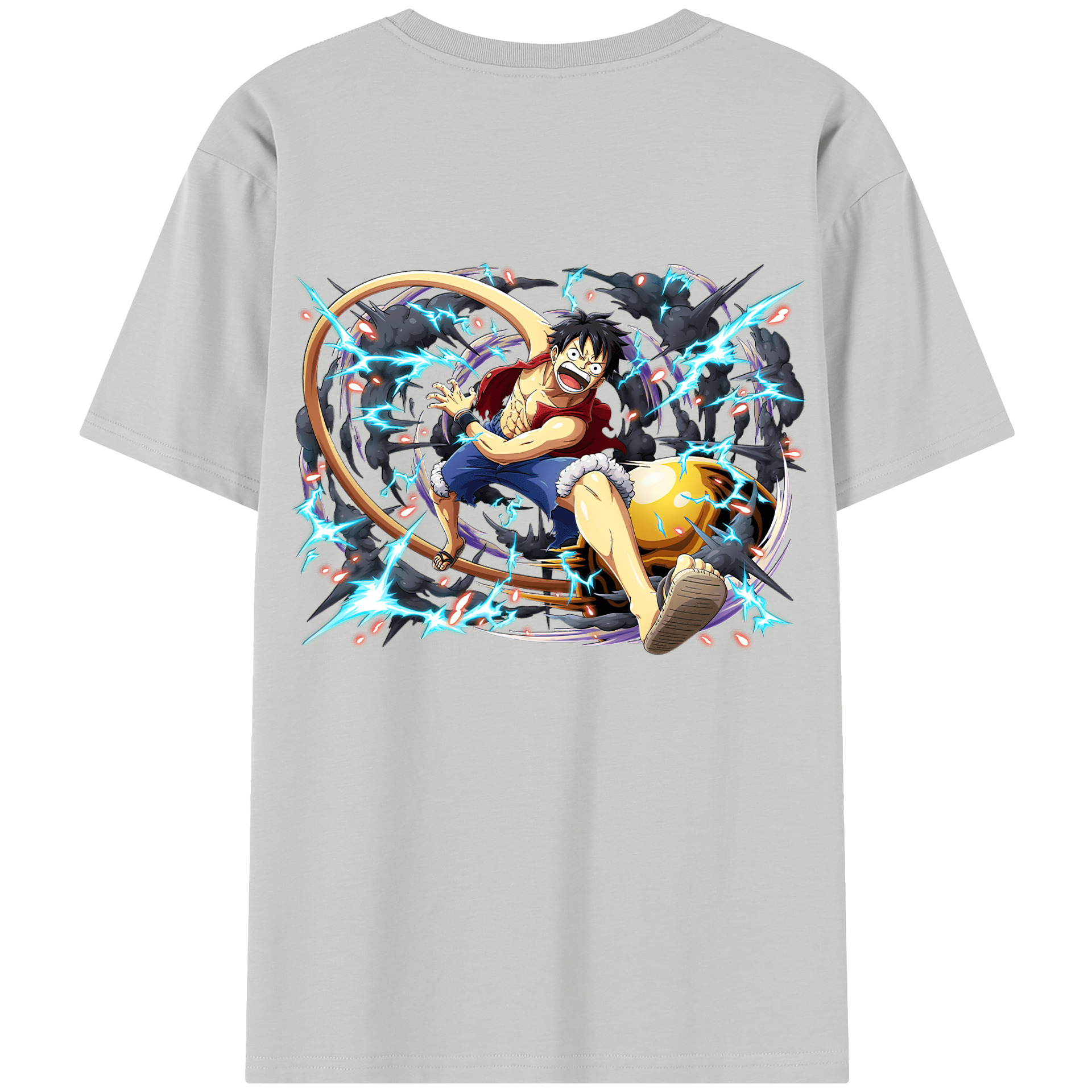 ワンピース モンキー・D・ルフィ ONE PIECE Monkey D. Luffy レディース半袖Tシャツ(バックプリント)