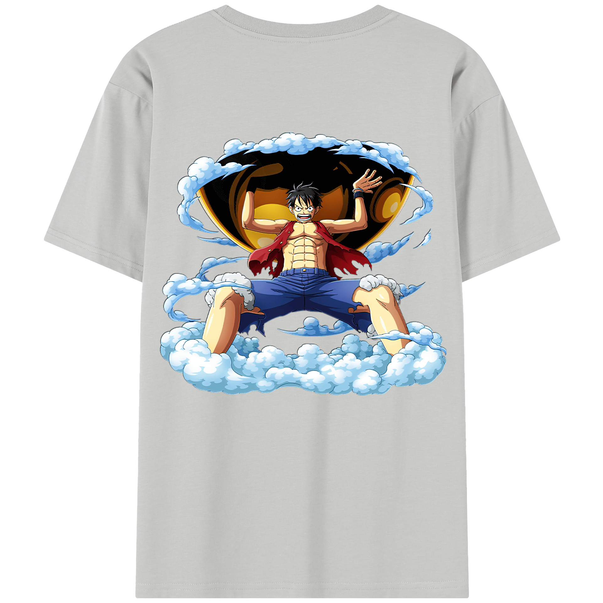 ワンピース モンキー・D・ルフィ ONE PIECE Monkey D. Luffy レディース半袖Tシャツ(バックプリント)