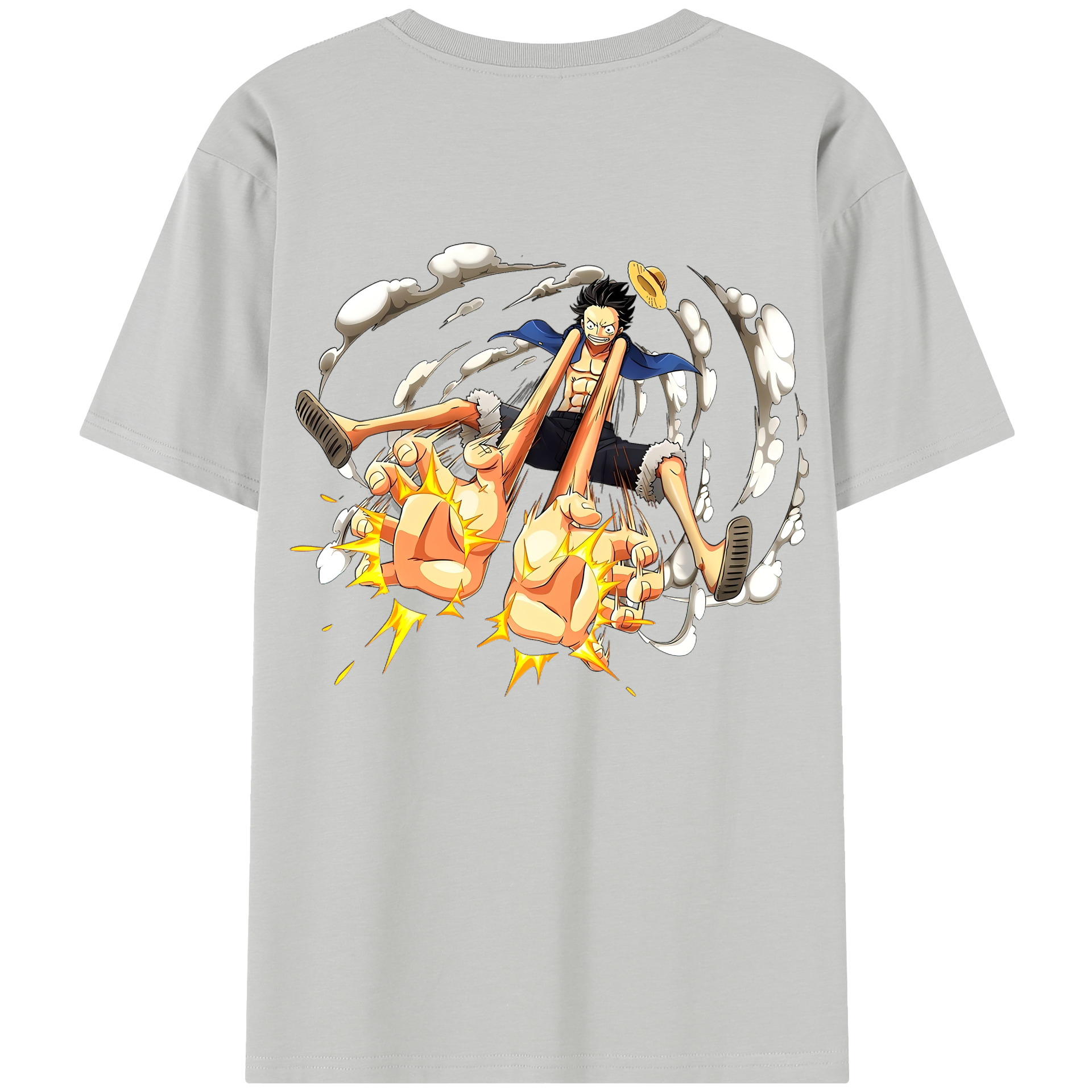 （画像用） ワンピース モンキー・D・ルフィ ONE PIECE Monkey D. Luffy レディース半袖Tシャツ(バックプリント)