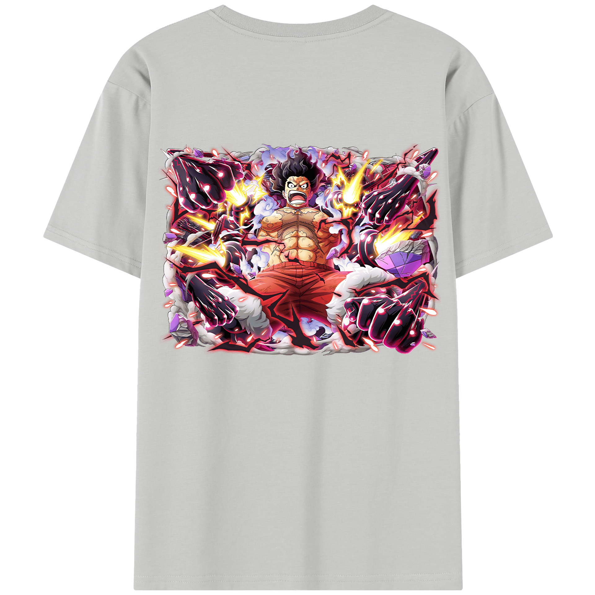 ワンピース モンキー・D・ルフィ ONE PIECE Monkey D. Luffy レディース半袖Tシャツ(バックプリント)