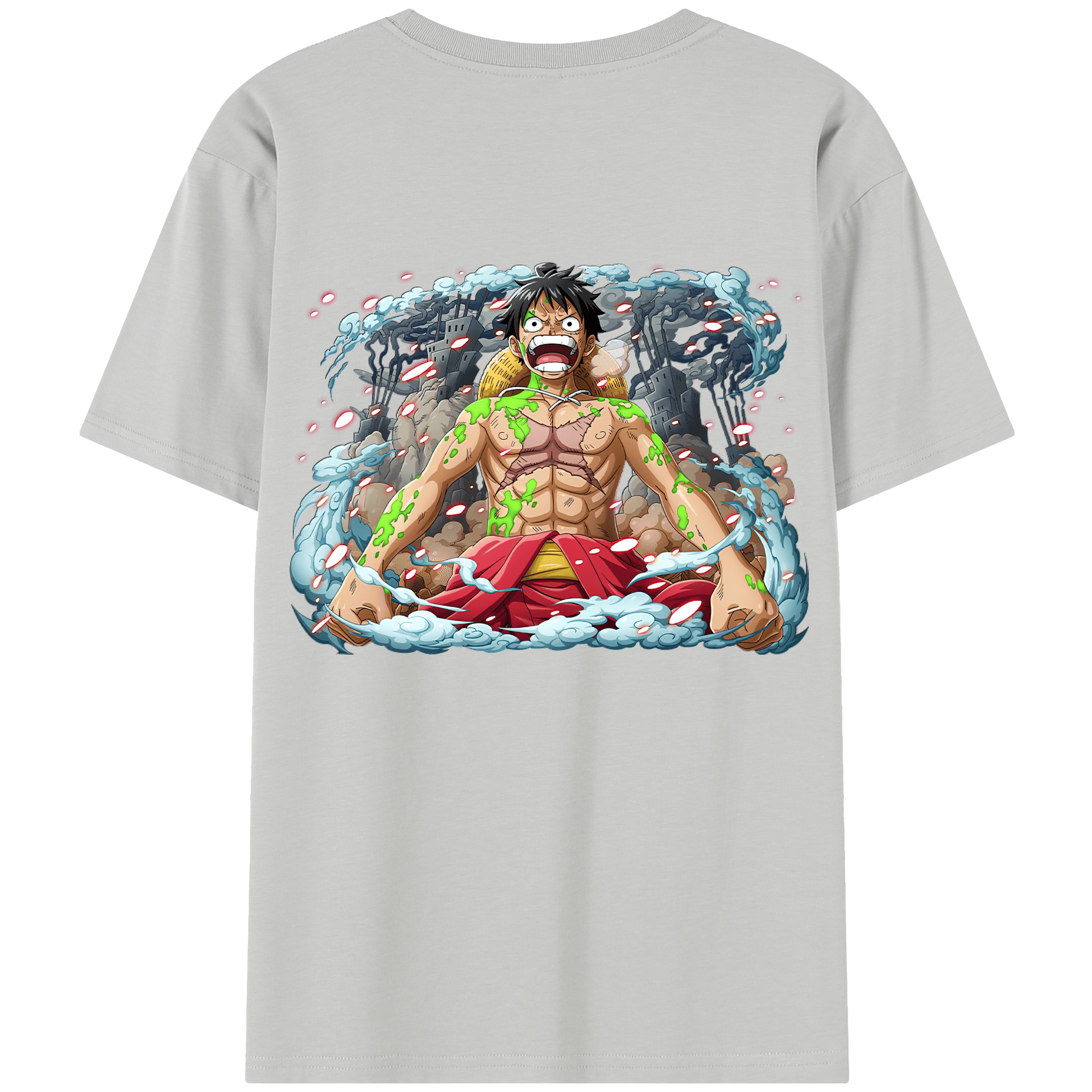 ワンピース モンキー・D・ルフィ ONE PIECE Monkey D. Luffy レディース半袖Tシャツ(バックプリント)