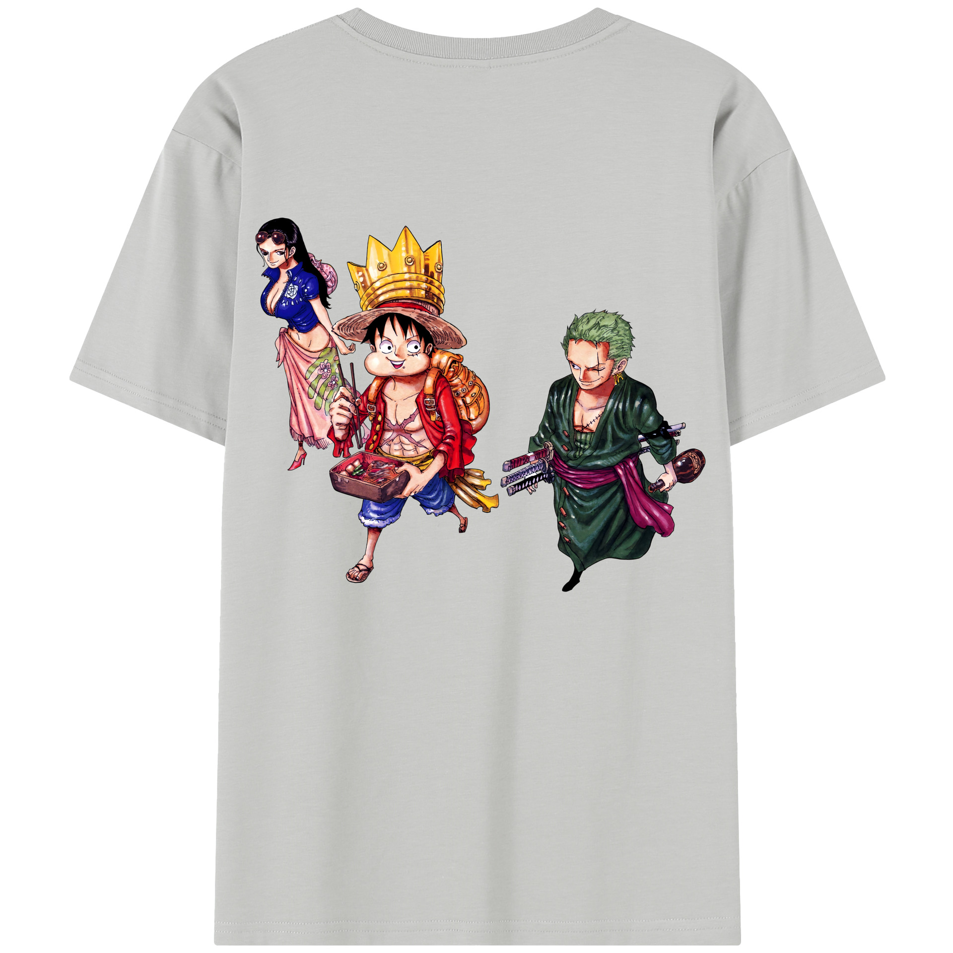 ワンピース モンキー・D・ルフィ ONE PIECE Monkey D. Luffy レディース半袖Tシャツ(バックプリント)