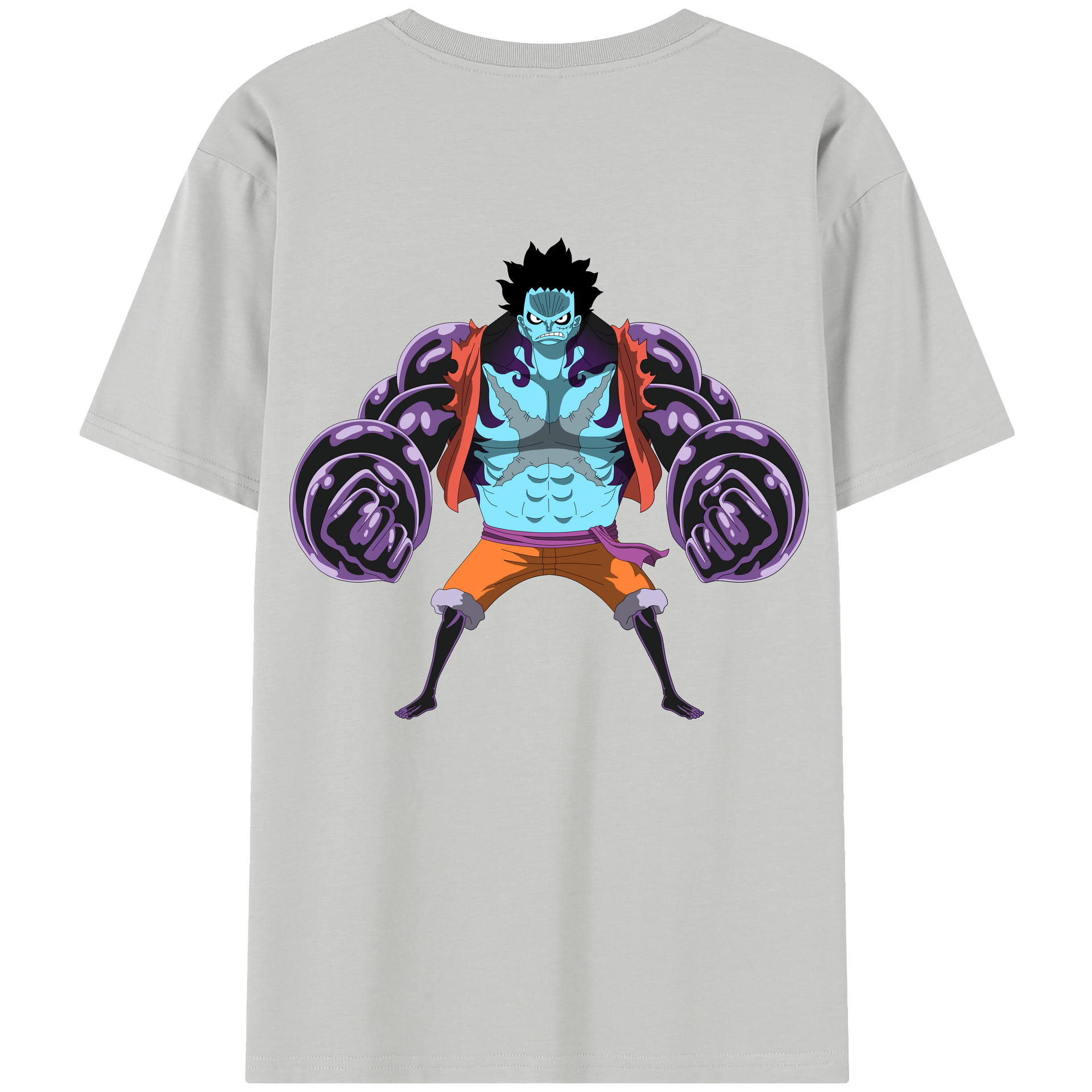 ワンピース モンキー・D・ルフィ ONE PIECE Monkey D. Luffy レディース半袖Tシャツ(バックプリント)