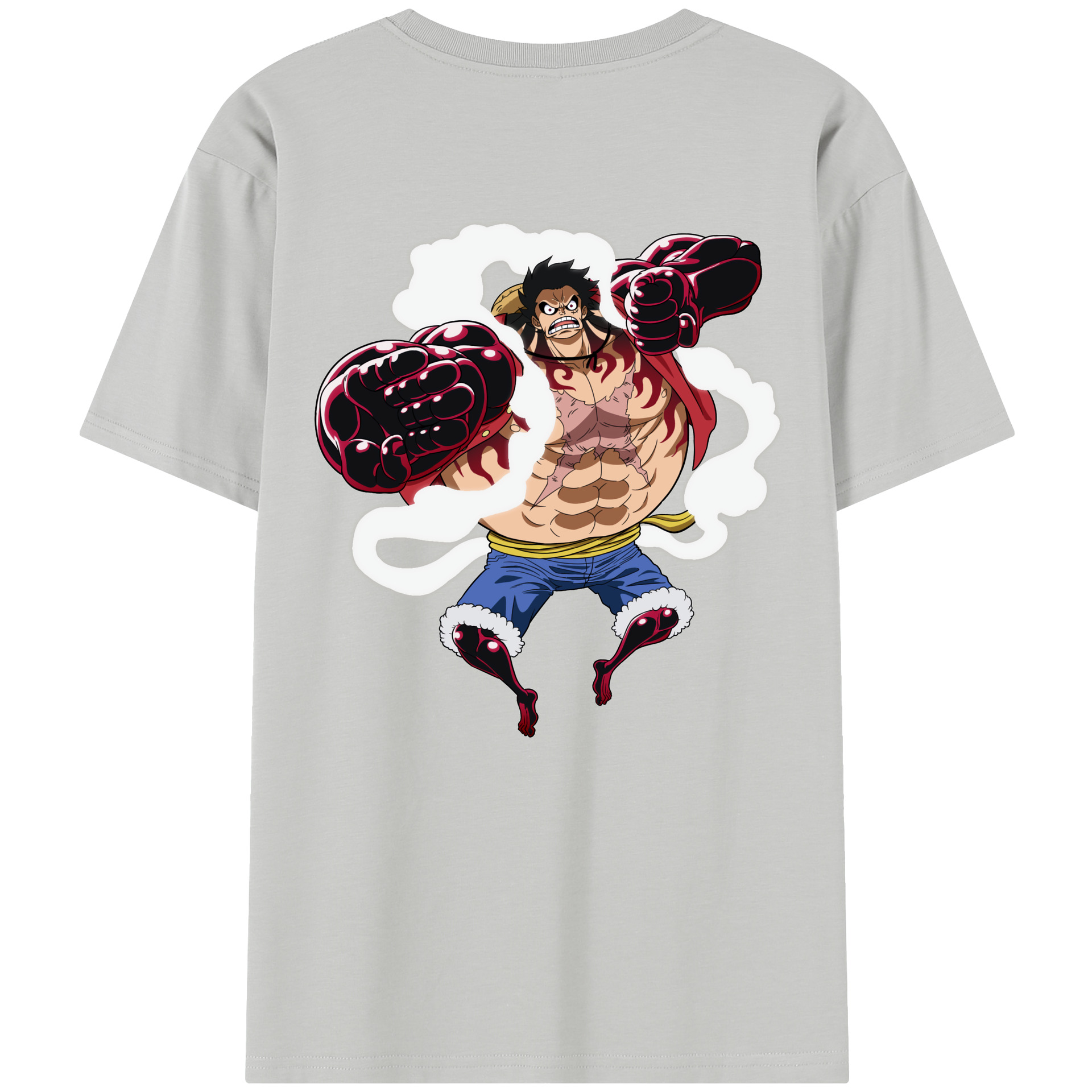 ワンピース モンキー・D・ルフィ ONE PIECE Monkey D. Luffy レディース半袖Tシャツ(バックプリント)
