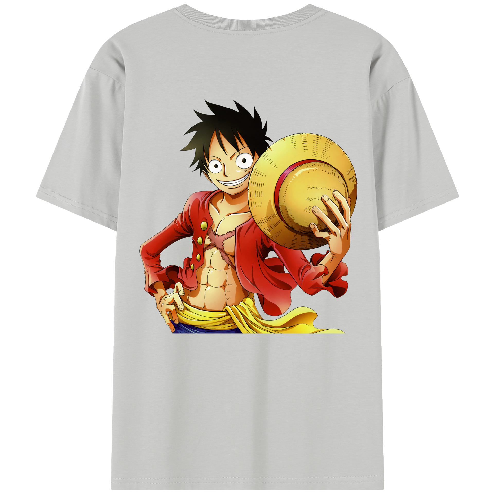 ワンピース モンキー・D・ルフィ ONE PIECE Monkey D. Luffy レディース半袖Tシャツ(バックプリント)