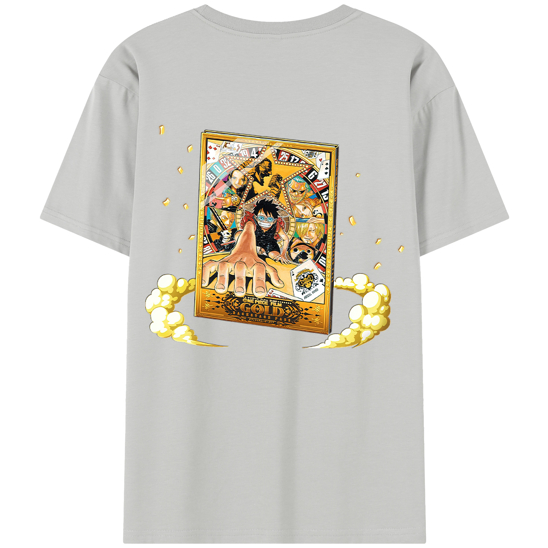 ワンピース モンキー・D・ルフィ ONE PIECE Monkey D. Luffy レディース半袖Tシャツ(バックプリント)
