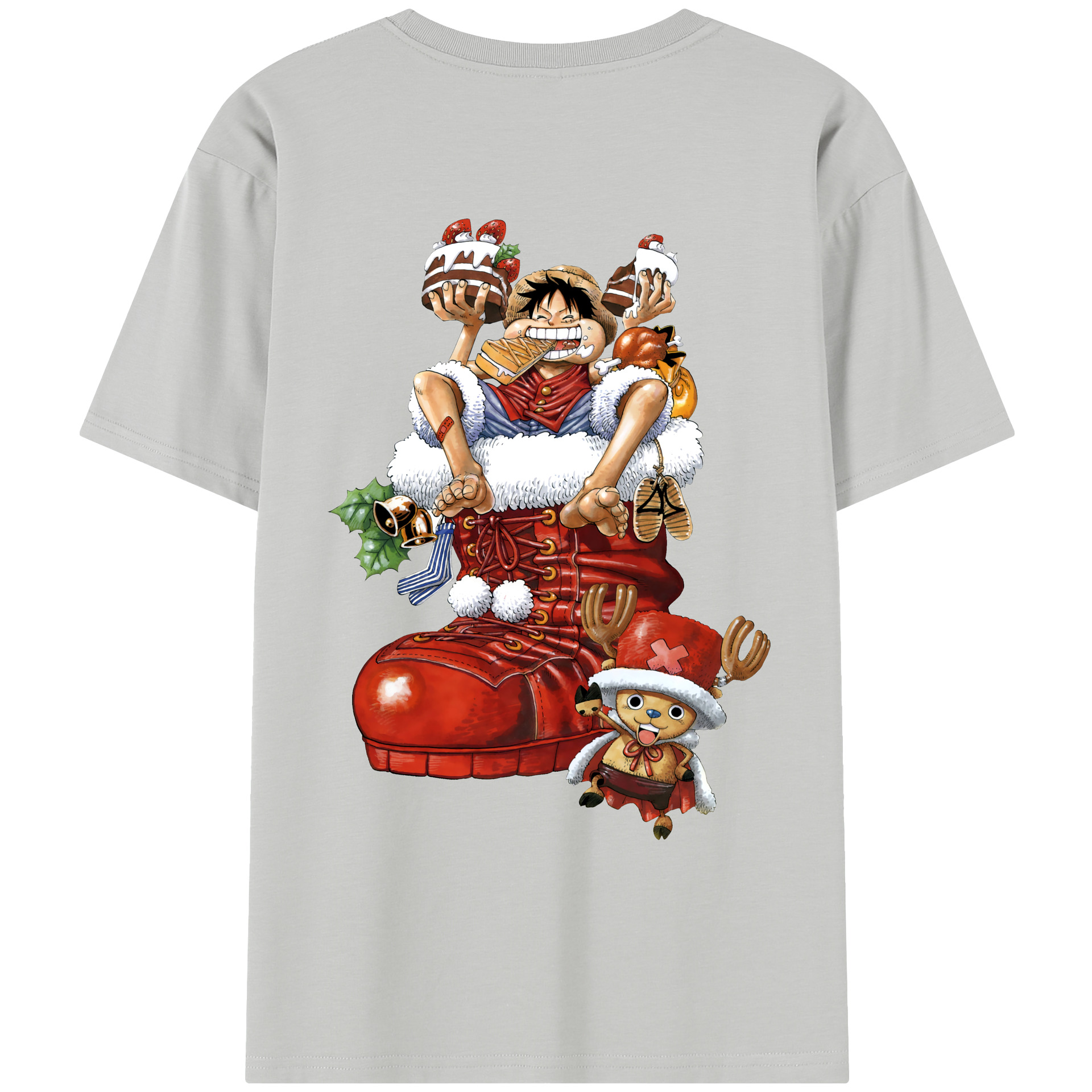 ワンピース モンキー・D・ルフィ ONE PIECE Monkey D. Luffy レディース半袖Tシャツ(バックプリント)
