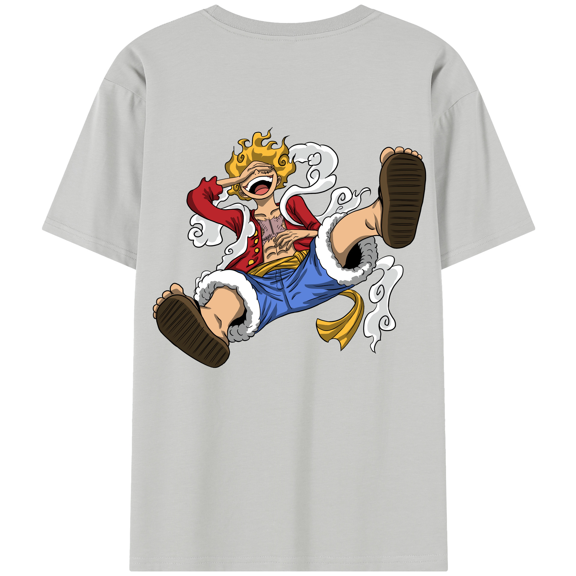 ワンピース モンキー・D・ルフィ ONE PIECE Monkey D. Luffy レディース半袖Tシャツ(バックプリント)