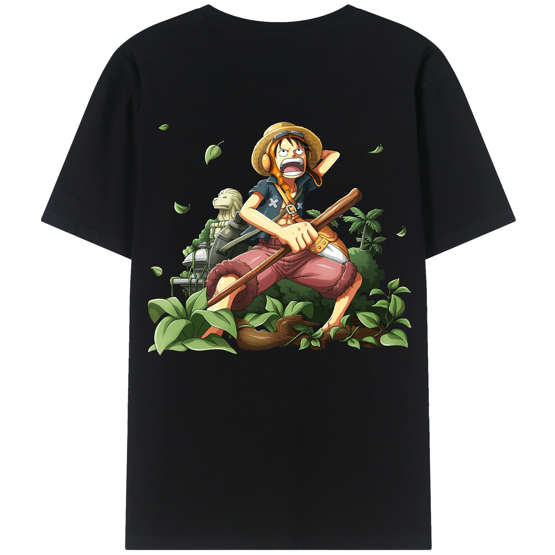 （画像用） ワンピース モンキー・D・ルフィ ONE PIECE Monkey D. Luffy レディース半袖Tシャツ(バックプリント)