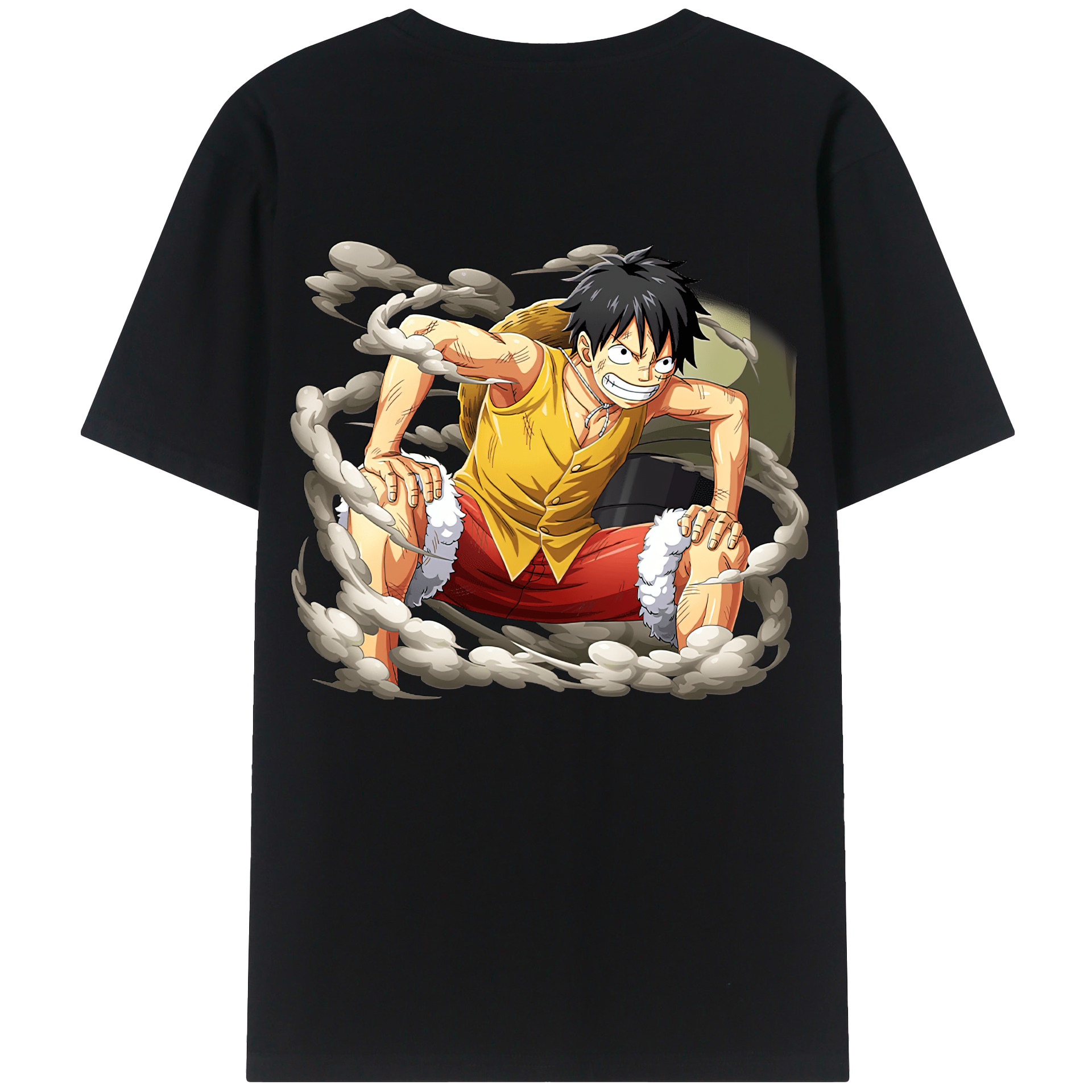 ワンピース モンキー・D・ルフィ ONE PIECE Monkey D. Luffy レディース半袖Tシャツ(バックプリント)