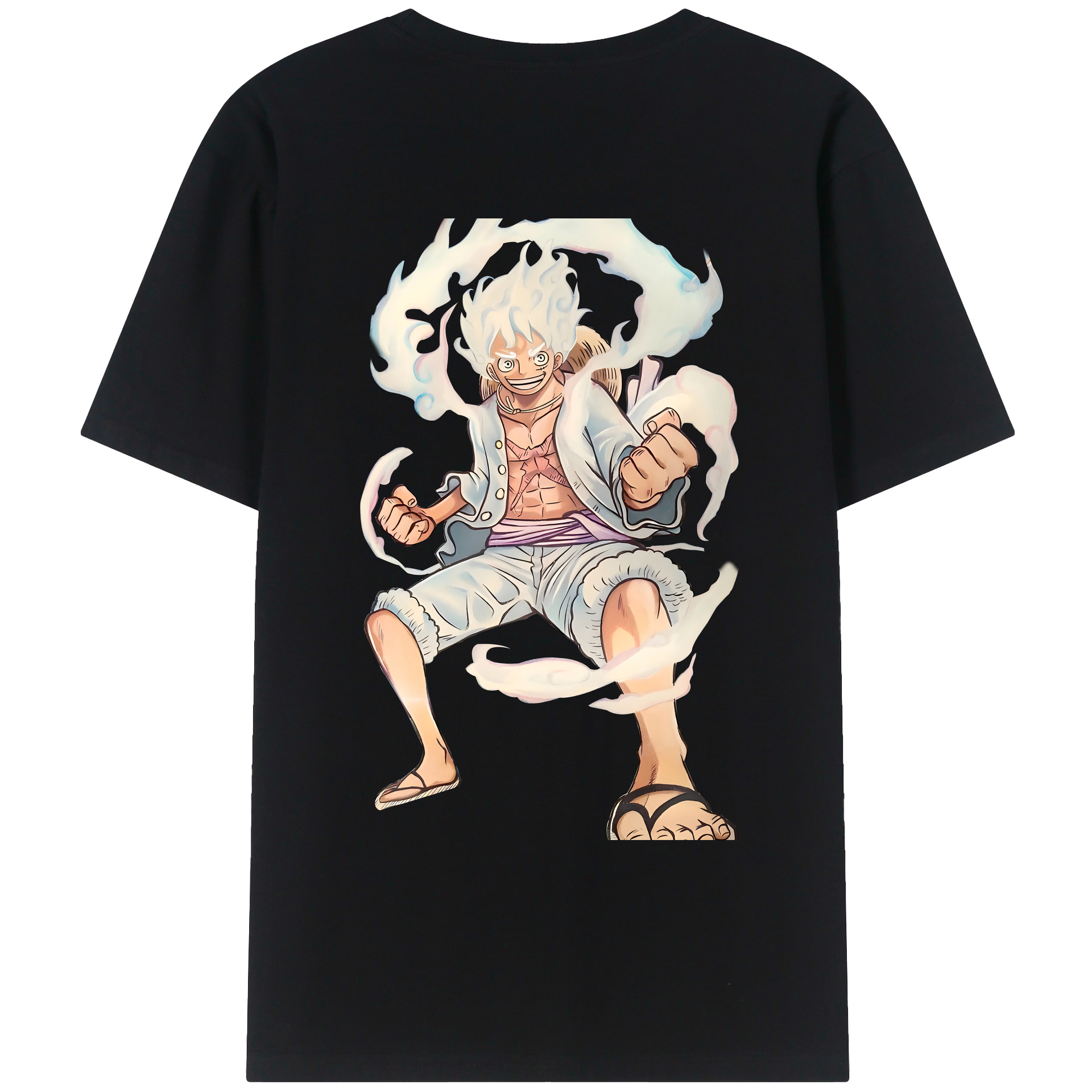 ワンピース モンキー・D・ルフィ ONE PIECE Monkey D. Luffy レディース半袖Tシャツ(バックプリント)