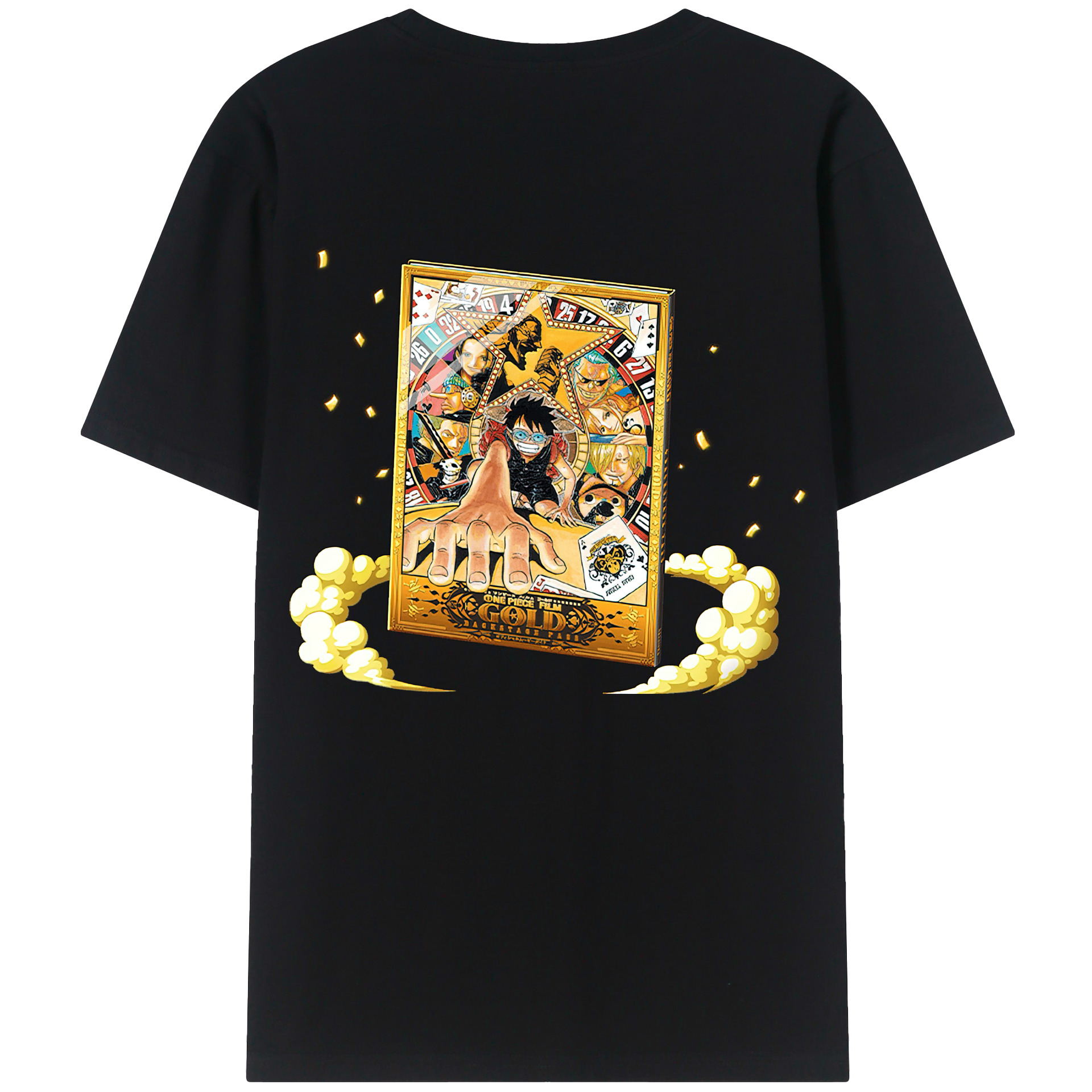 ワンピース モンキー・D・ルフィ ONE PIECE Monkey D. Luffy レディース半袖Tシャツ(バックプリント)