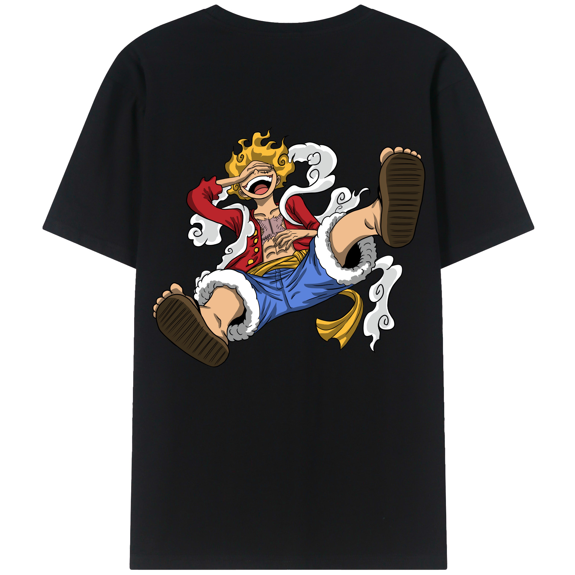 ワンピース モンキー・D・ルフィ ONE PIECE Monkey D. Luffy レディース半袖Tシャツ(バックプリント)