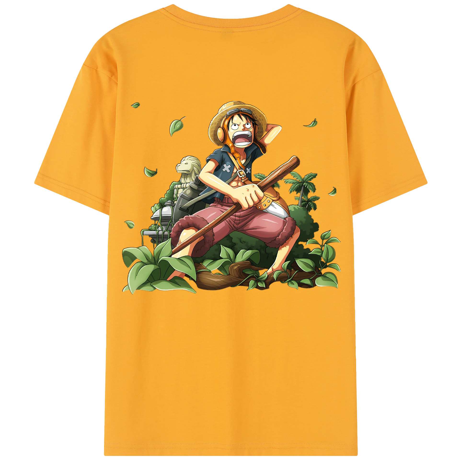 （画像用） ワンピース モンキー・D・ルフィ ONE PIECE Monkey D. Luffy レディース半袖Tシャツ(バックプリント)