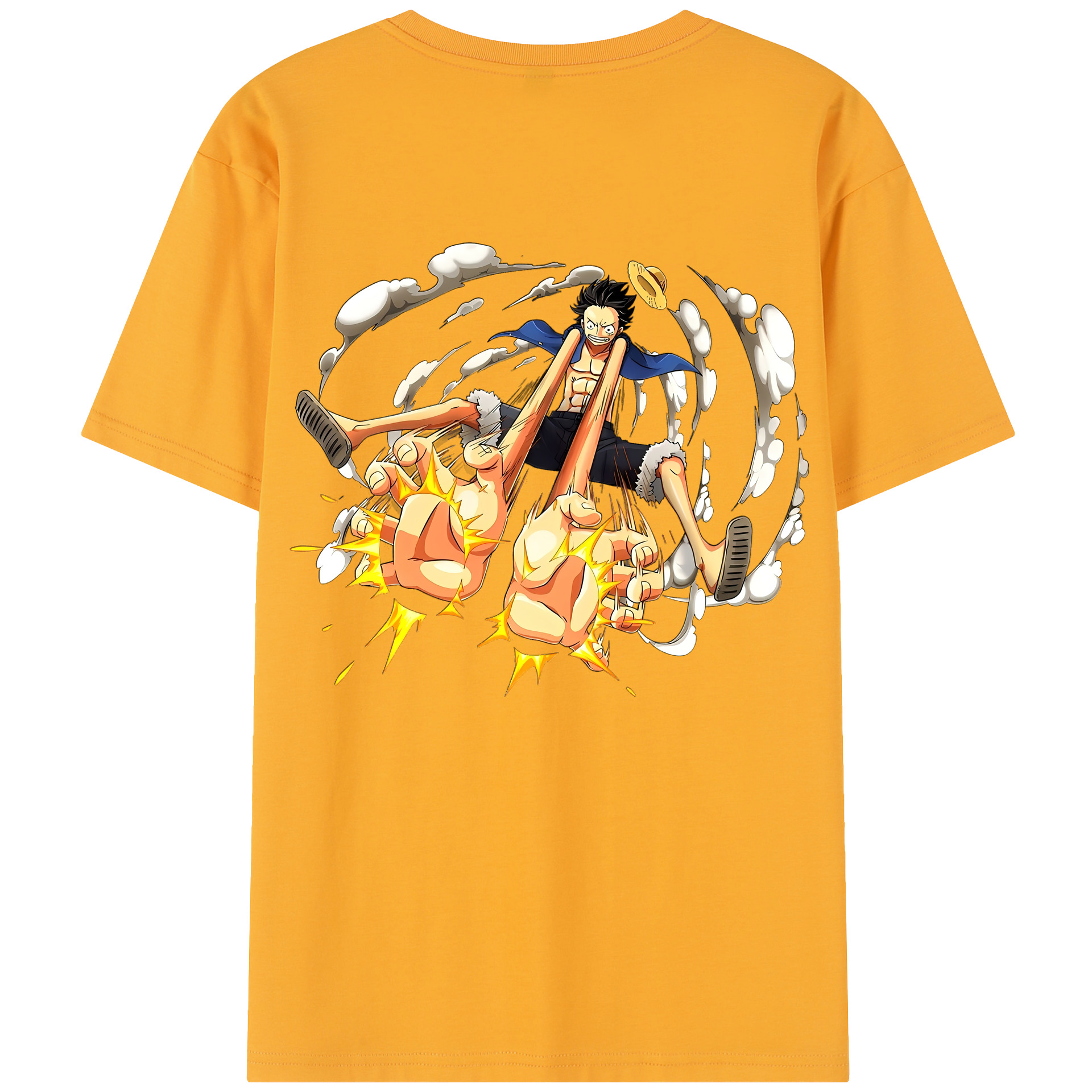 （画像用） ワンピース モンキー・D・ルフィ ONE PIECE Monkey D. Luffy レディース半袖Tシャツ(バックプリント)