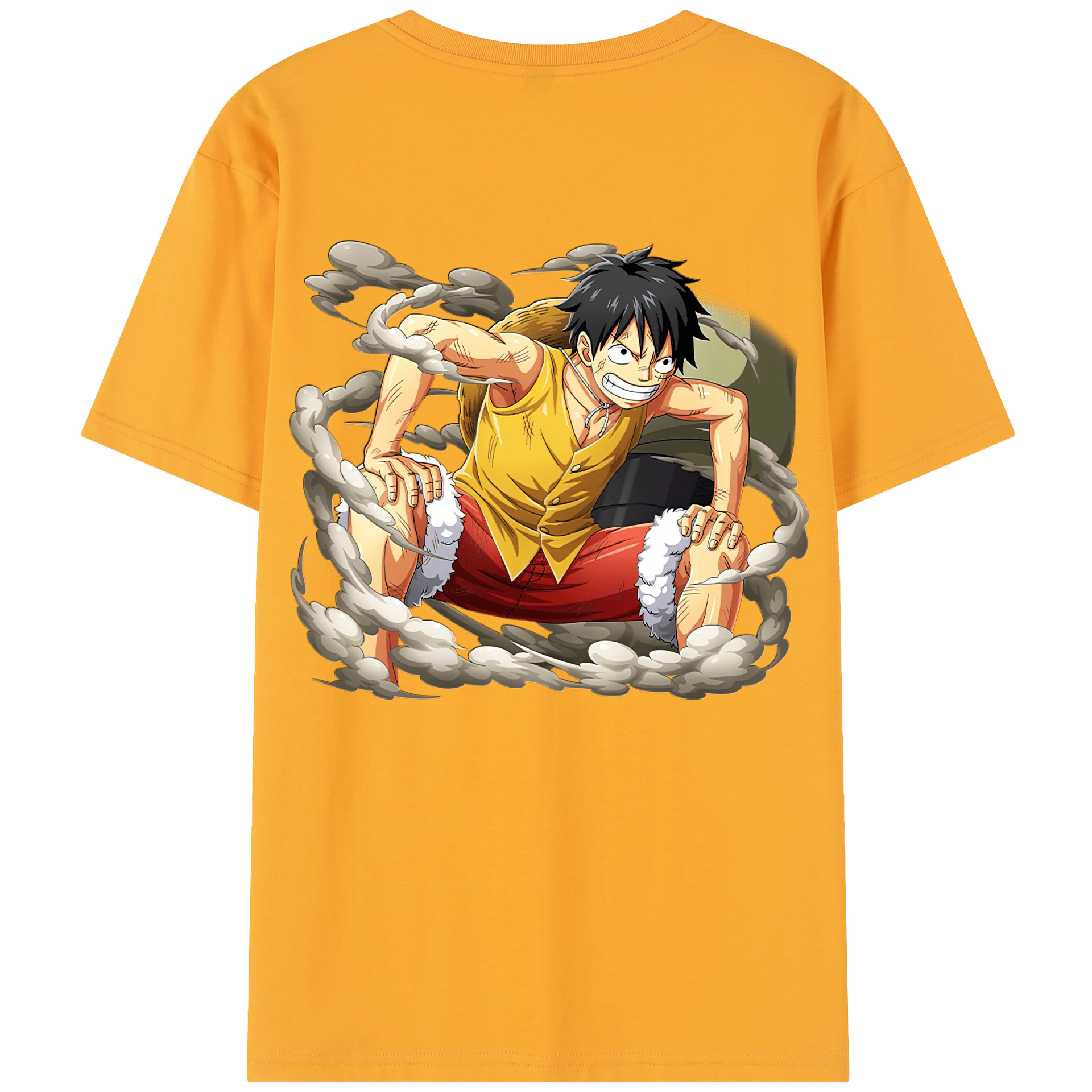 ワンピース モンキー・D・ルフィ ONE PIECE Monkey D. Luffy レディース半袖Tシャツ(バックプリント)
