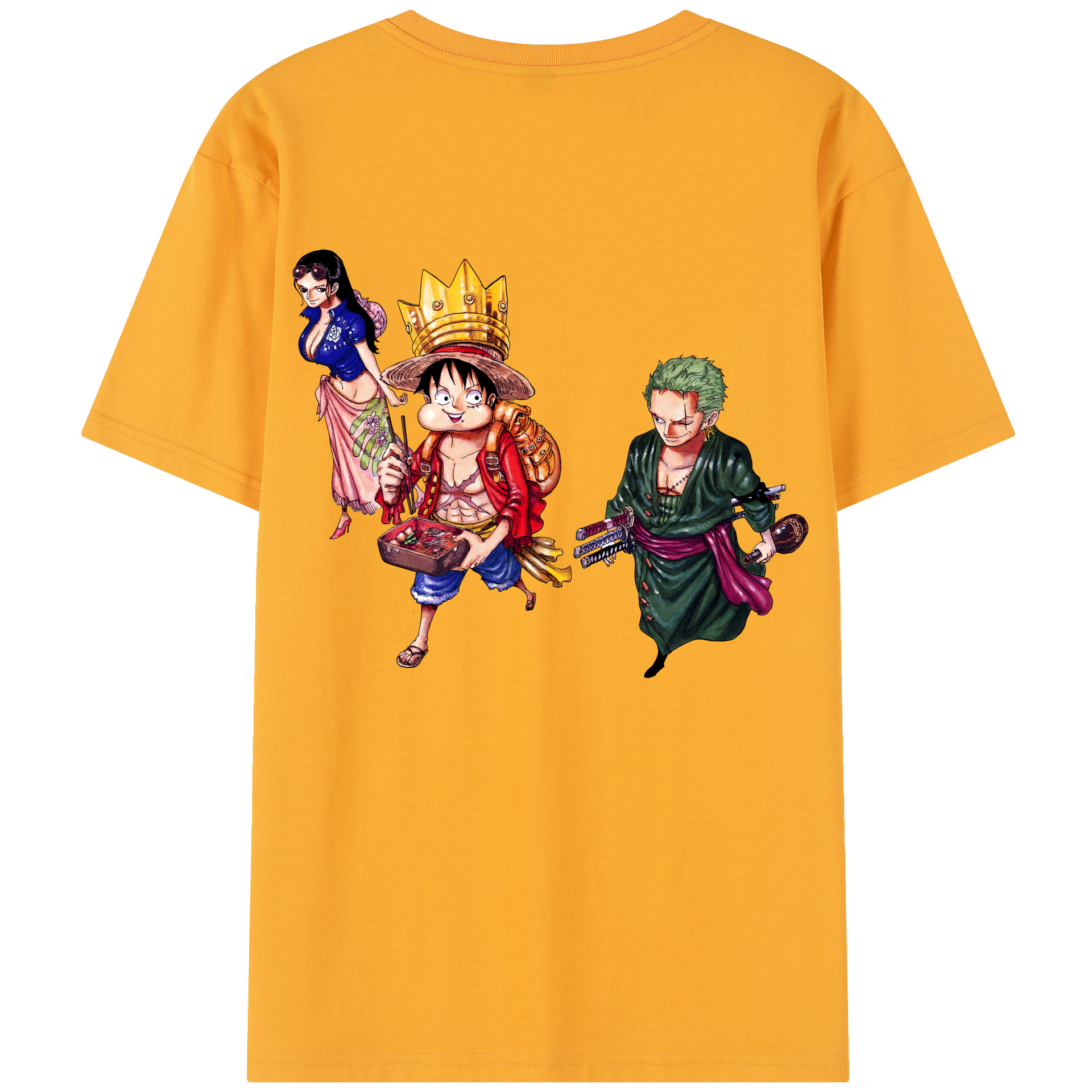 ワンピース モンキー・D・ルフィ ONE PIECE Monkey D. Luffy レディース半袖Tシャツ(バックプリント)