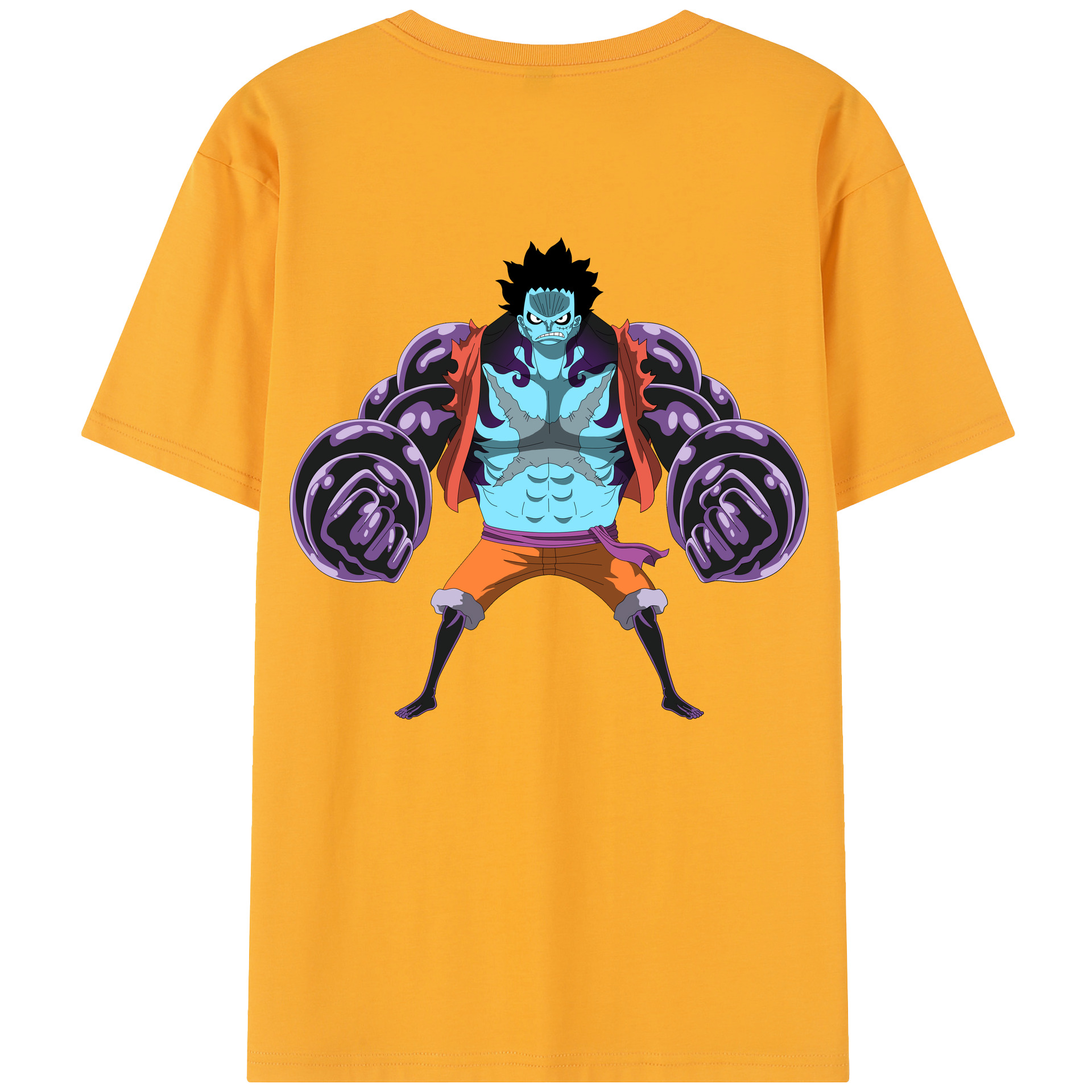 ワンピース モンキー・D・ルフィ ONE PIECE Monkey D. Luffy レディース半袖Tシャツ(バックプリント)