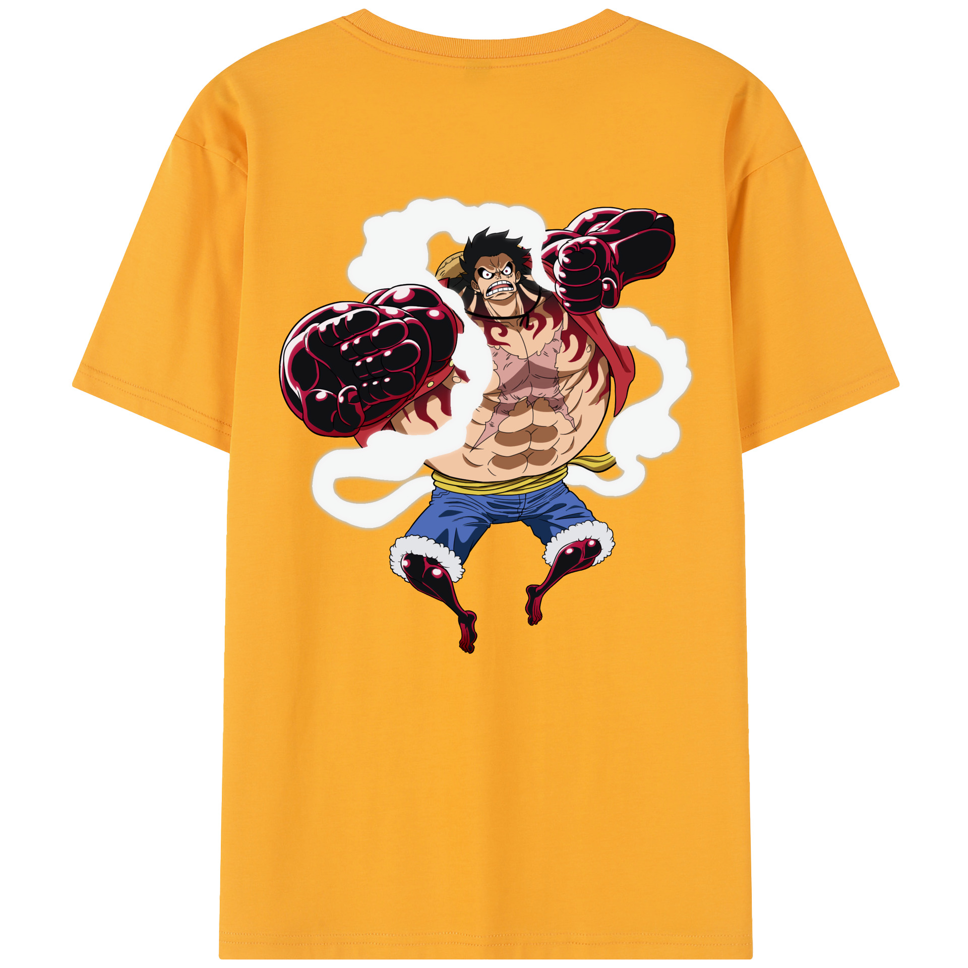 ワンピース モンキー・D・ルフィ ONE PIECE Monkey D. Luffy レディース半袖Tシャツ(バックプリント)