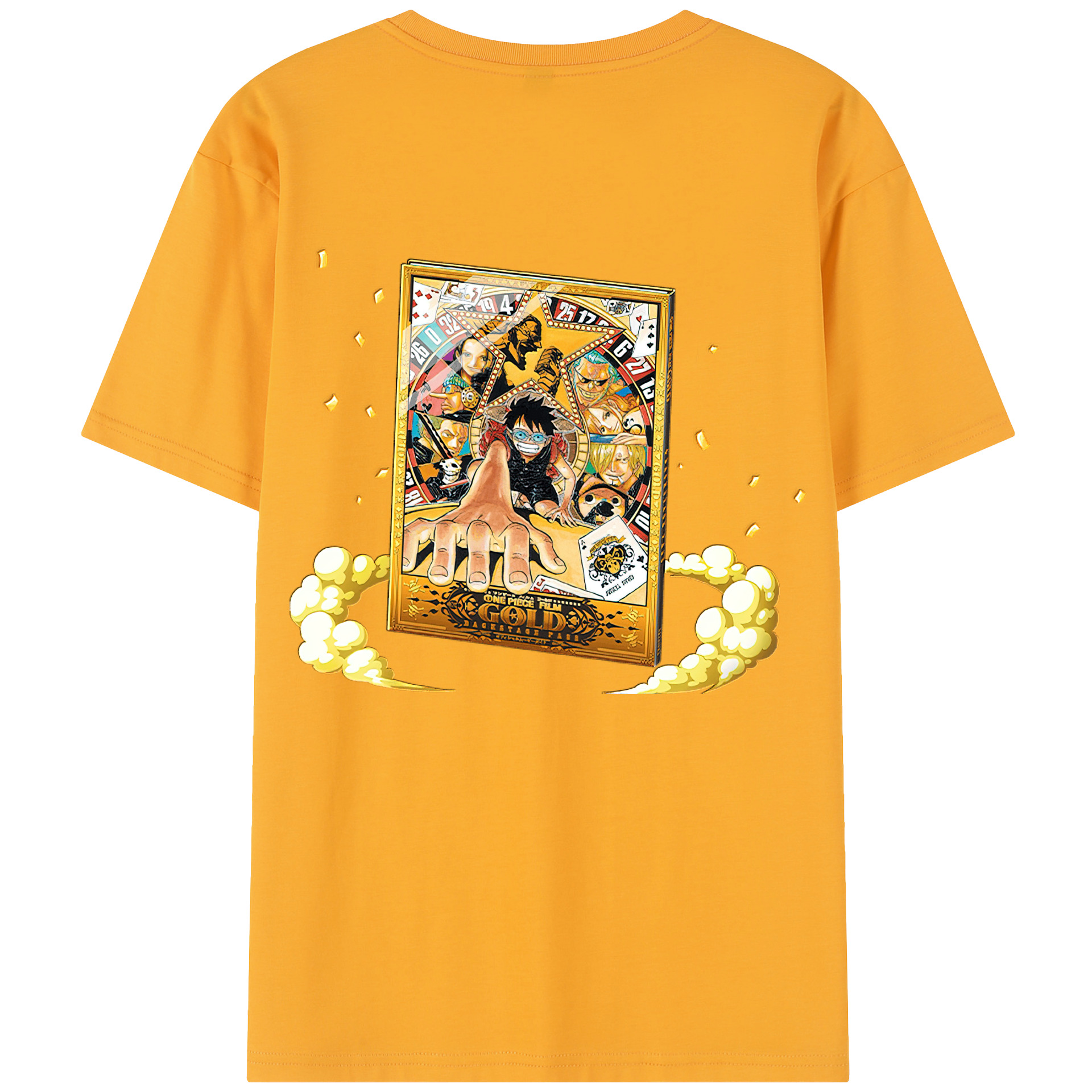 ワンピース モンキー・D・ルフィ ONE PIECE Monkey D. Luffy レディース半袖Tシャツ(バックプリント)