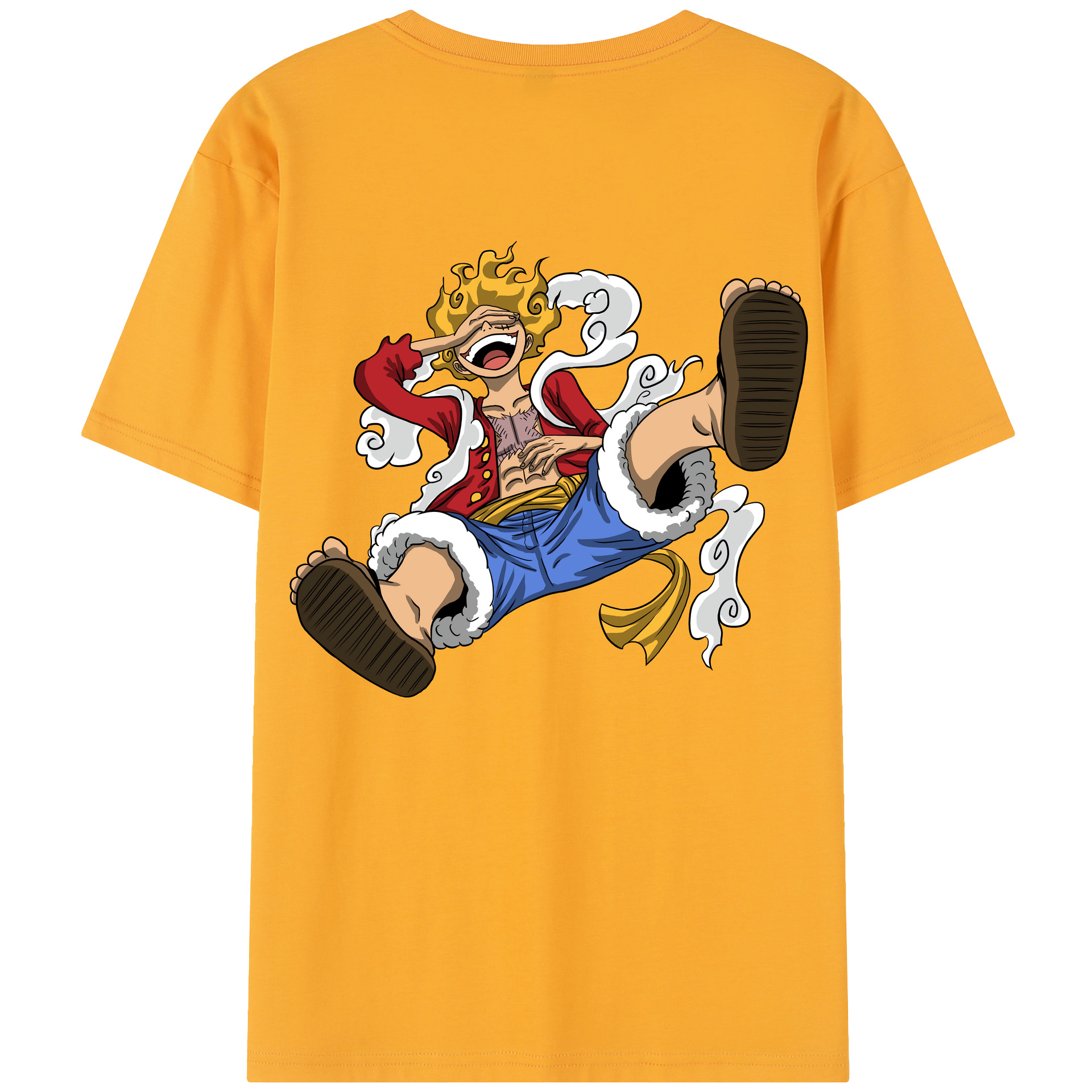 ワンピース モンキー・D・ルフィ ONE PIECE Monkey D. Luffy レディース半袖Tシャツ(バックプリント)