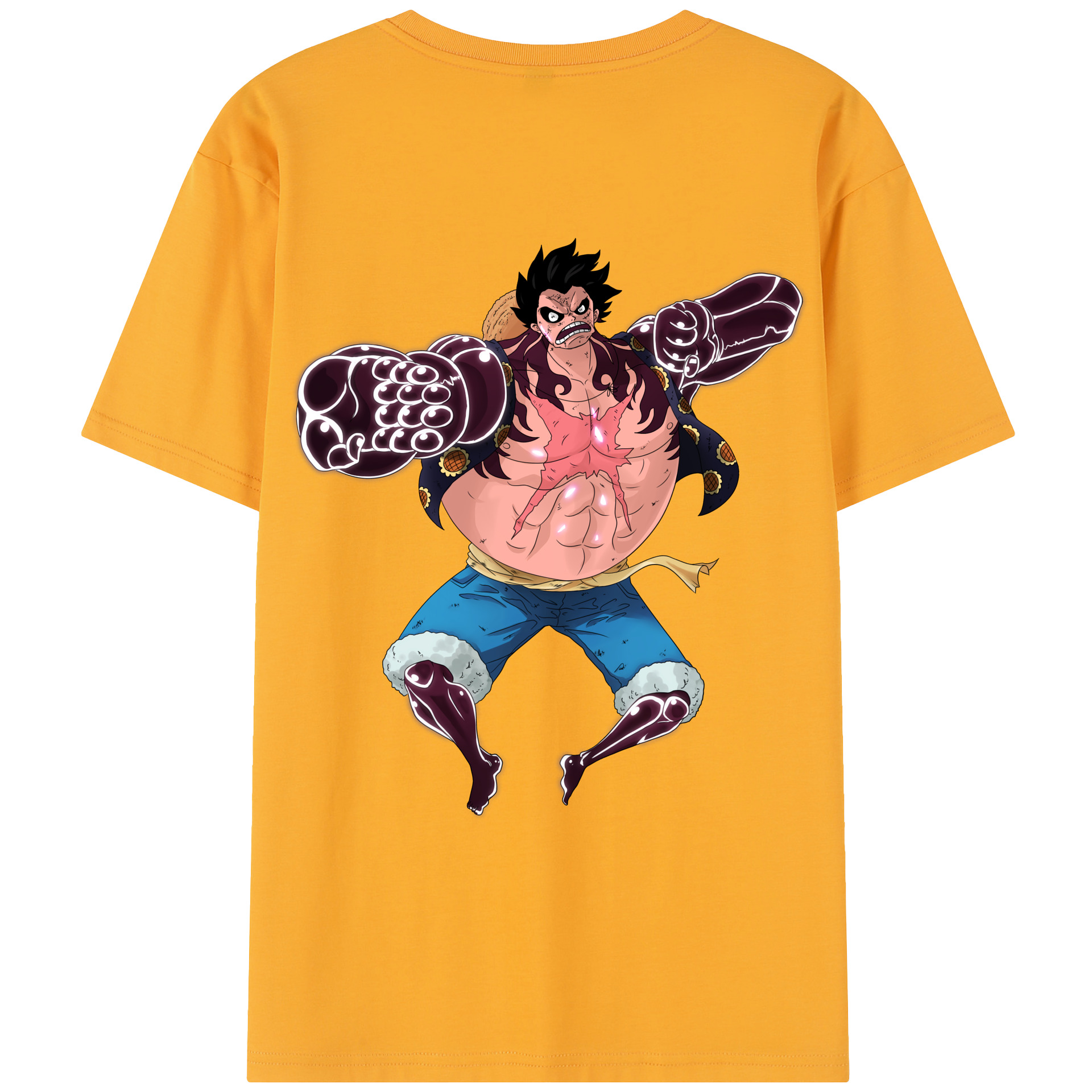 （画像用） ワンピース モンキー・D・ルフィ ONE PIECE Monkey D. Luffy レディース半袖Tシャツ(バックプリント)