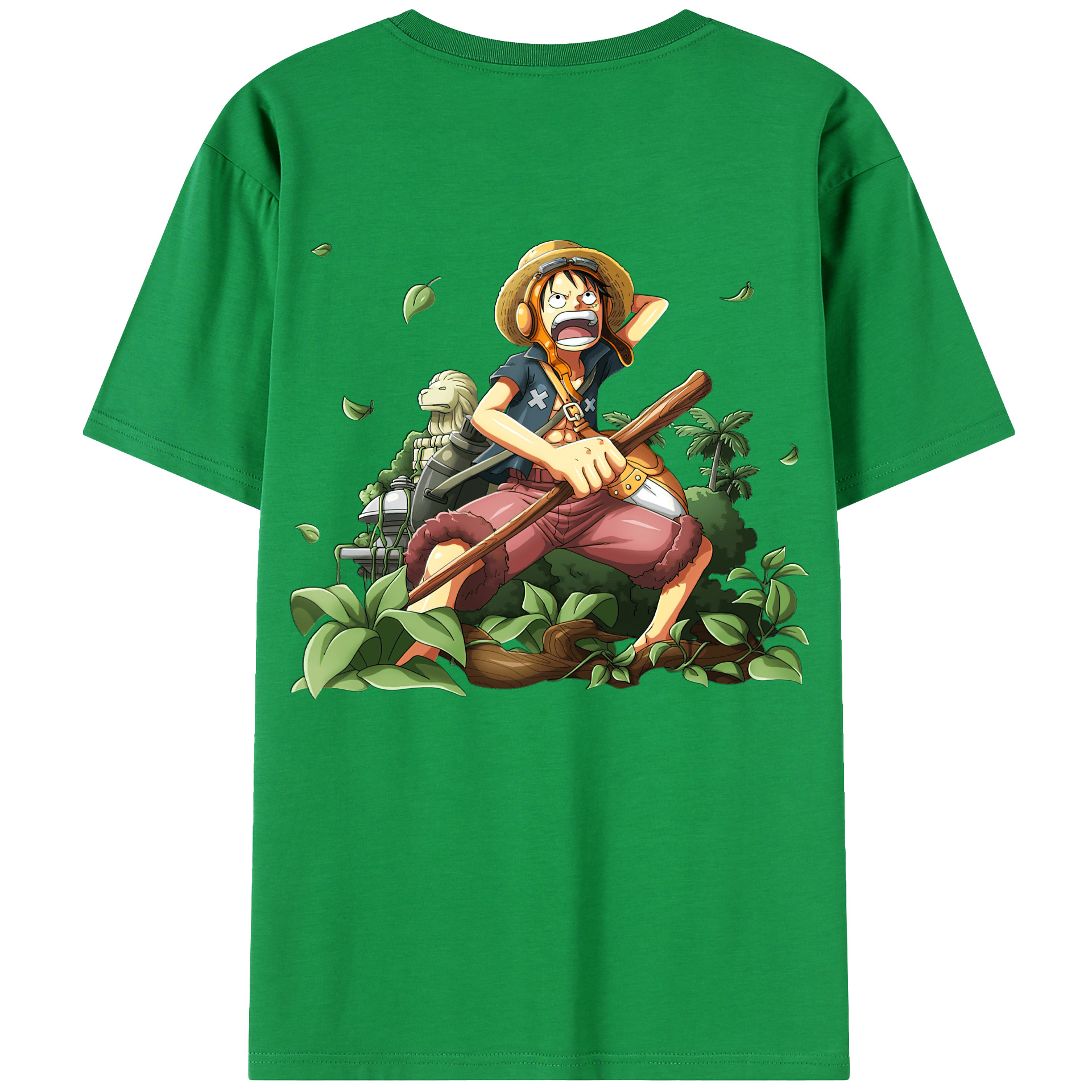 （画像用） ワンピース モンキー・D・ルフィ ONE PIECE Monkey D. Luffy レディース半袖Tシャツ(バックプリント)