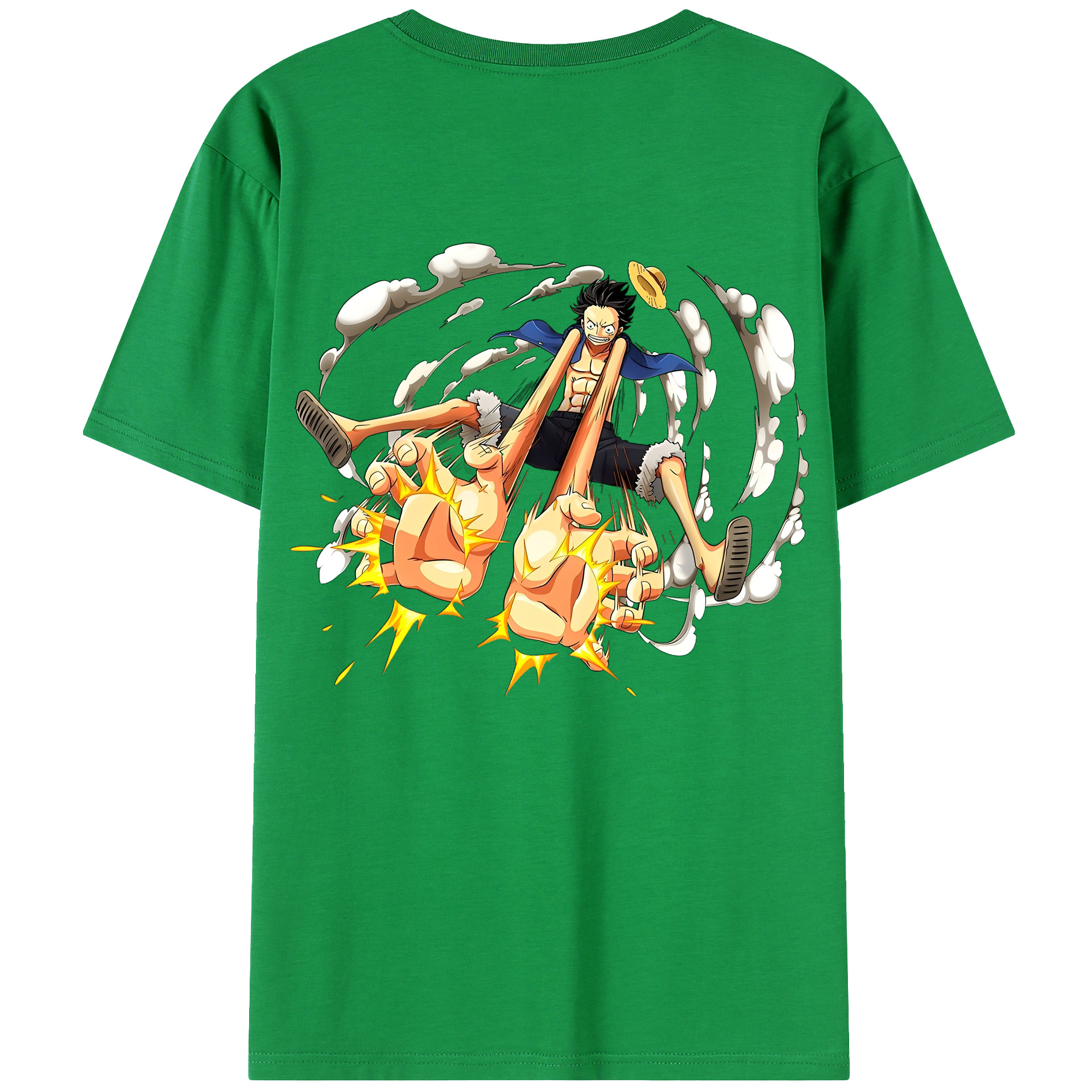 （画像用） ワンピース モンキー・D・ルフィ ONE PIECE Monkey D. Luffy レディース半袖Tシャツ(バックプリント)