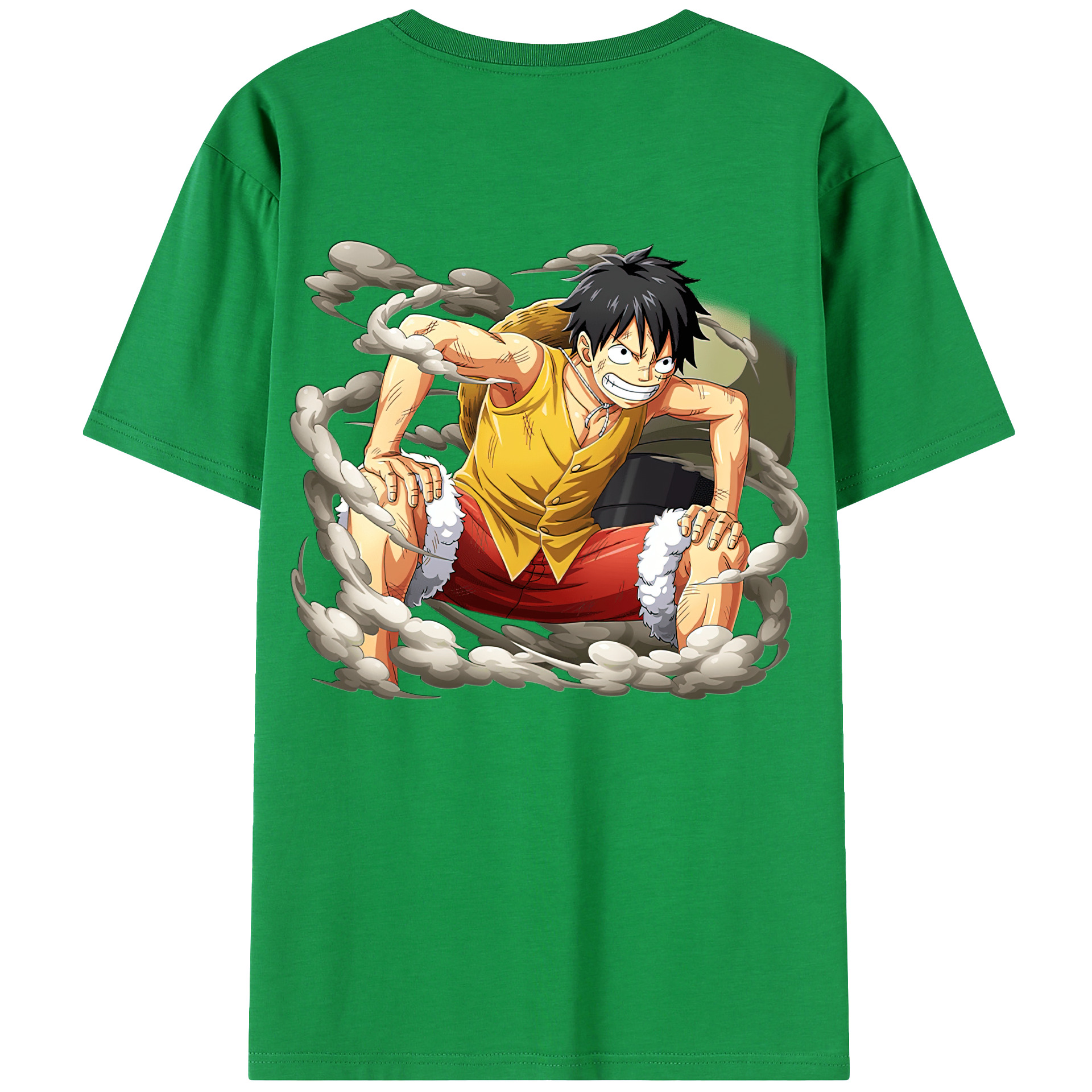 ワンピース モンキー・D・ルフィ ONE PIECE Monkey D. Luffy レディース半袖Tシャツ(バックプリント)