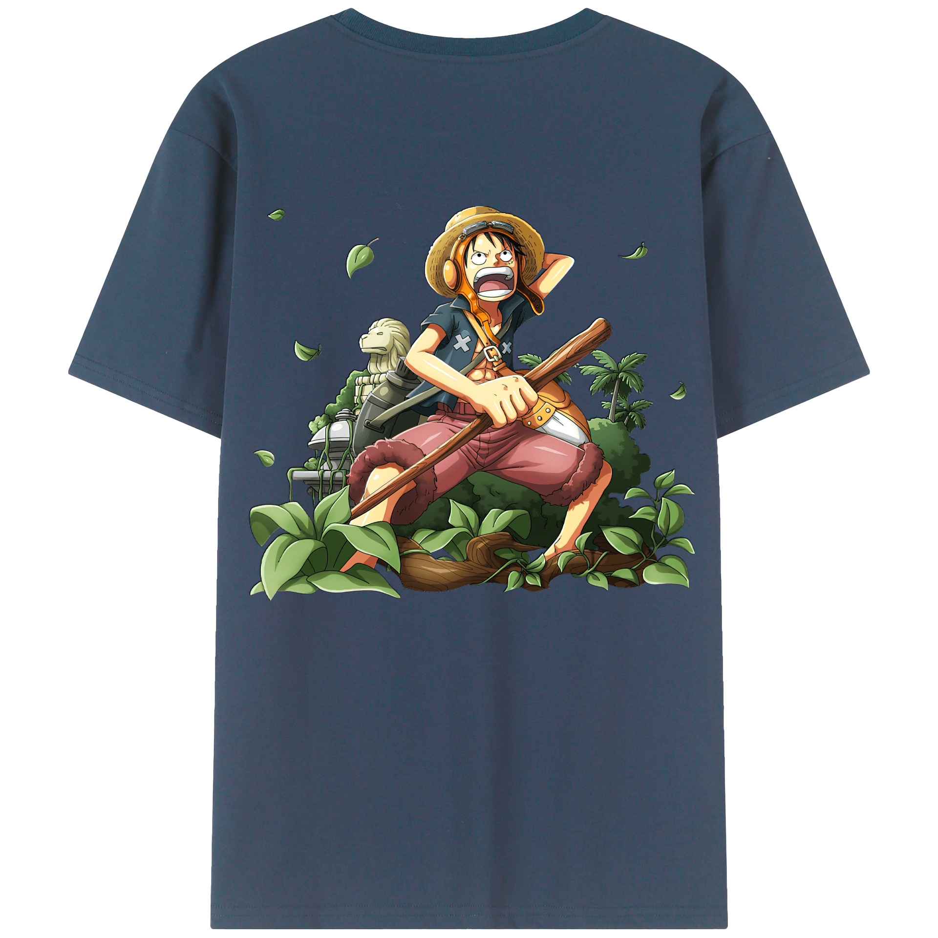 （画像用） ワンピース モンキー・D・ルフィ ONE PIECE Monkey D. Luffy レディース半袖Tシャツ(バックプリント)
