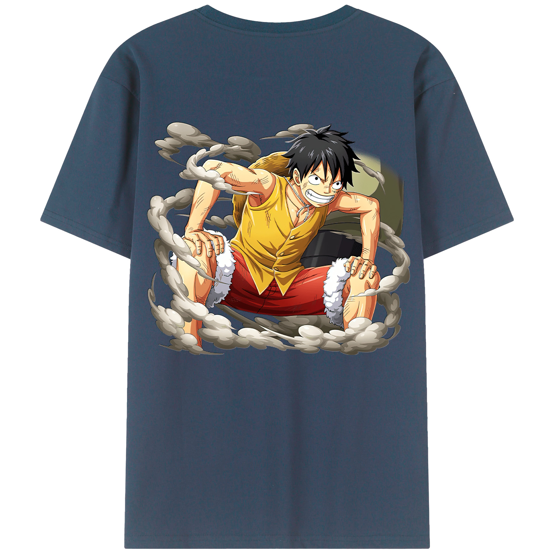 ワンピース モンキー・D・ルフィ ONE PIECE Monkey D. Luffy レディース半袖Tシャツ(バックプリント)