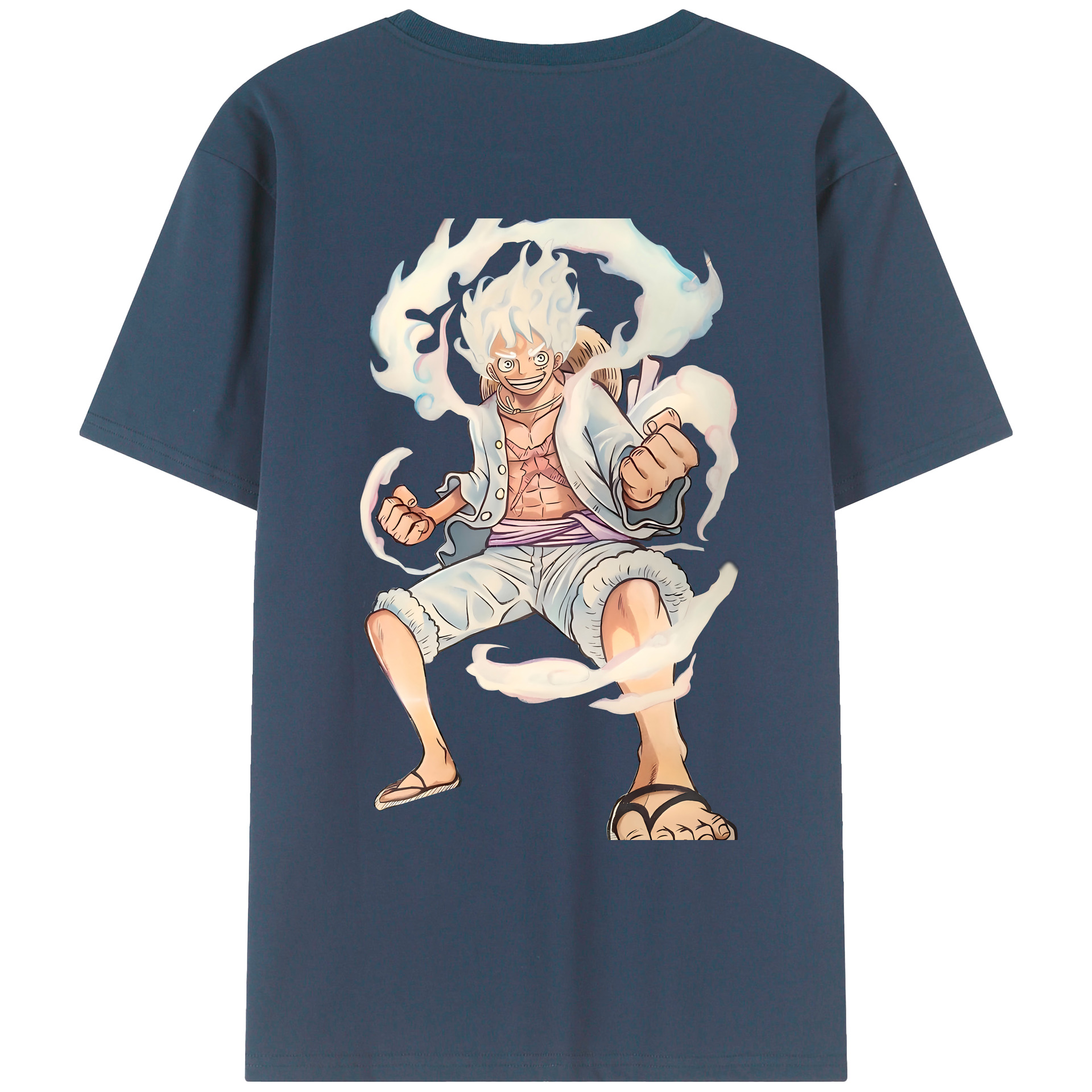 ワンピース モンキー・D・ルフィ ONE PIECE Monkey D. Luffy レディース半袖Tシャツ(バックプリント)