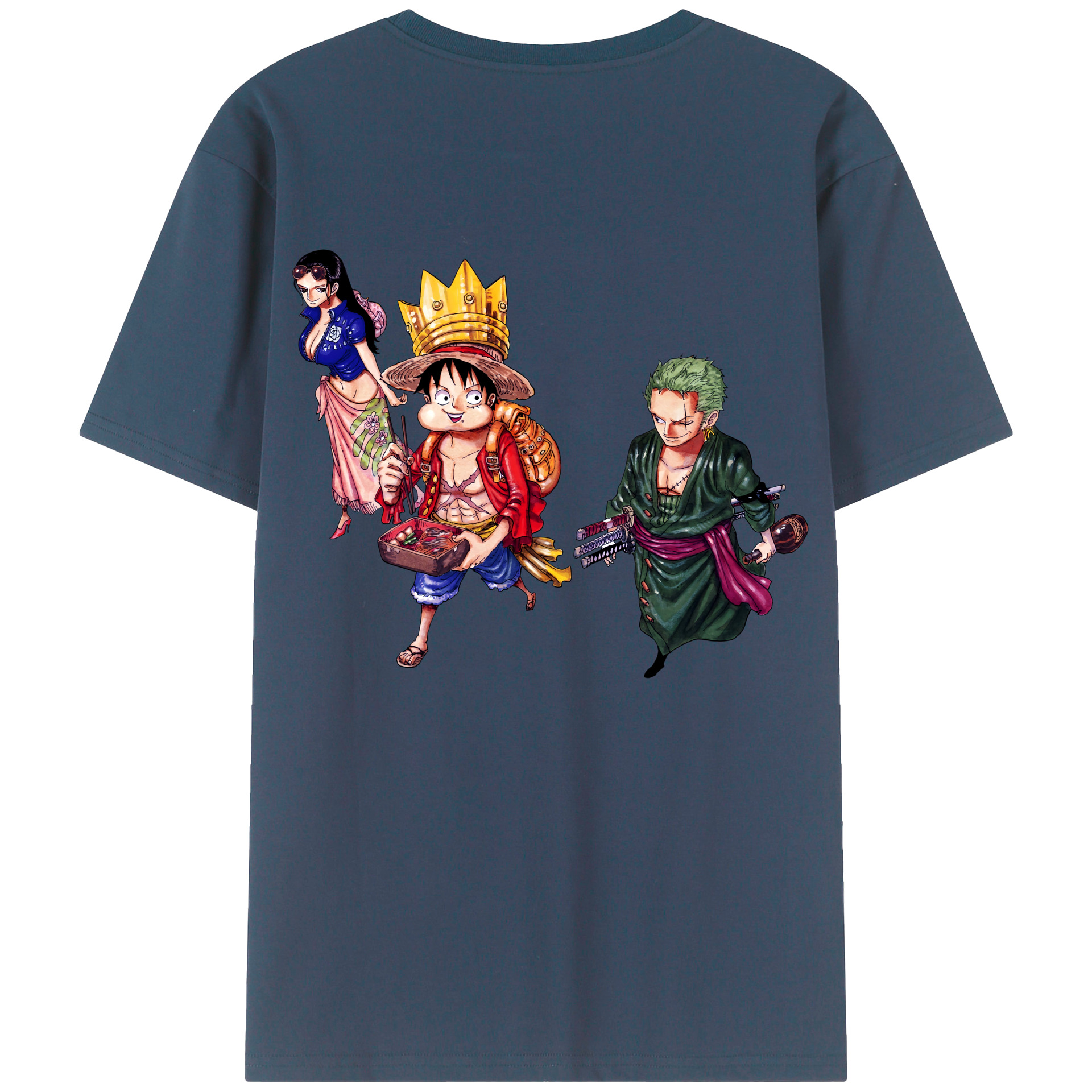 ワンピース モンキー・D・ルフィ ONE PIECE Monkey D. Luffy レディース半袖Tシャツ(バックプリント)