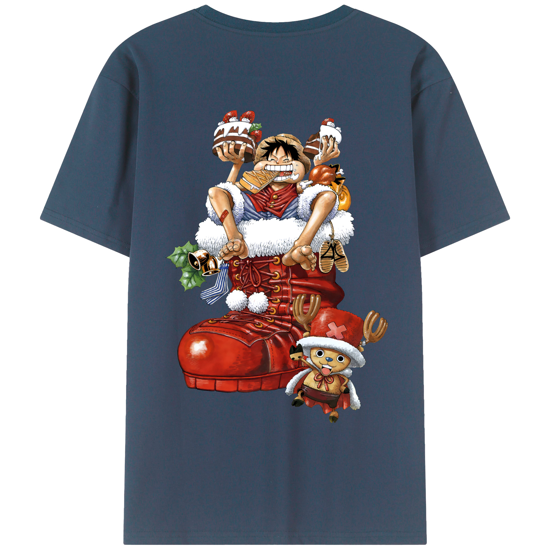 ワンピース モンキー・D・ルフィ ONE PIECE Monkey D. Luffy レディース半袖Tシャツ(バックプリント)