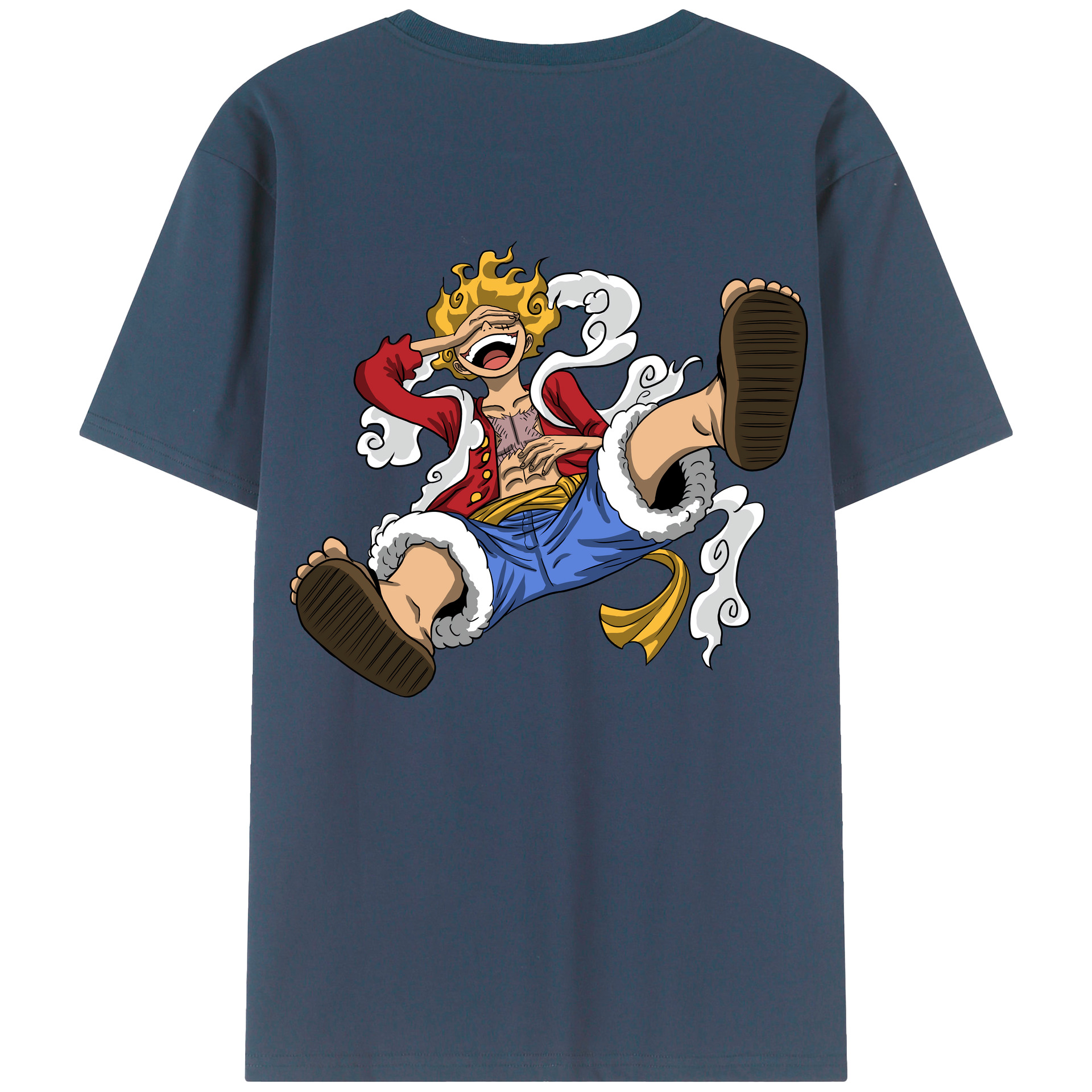 ワンピース モンキー・D・ルフィ ONE PIECE Monkey D. Luffy レディース半袖Tシャツ(バックプリント)