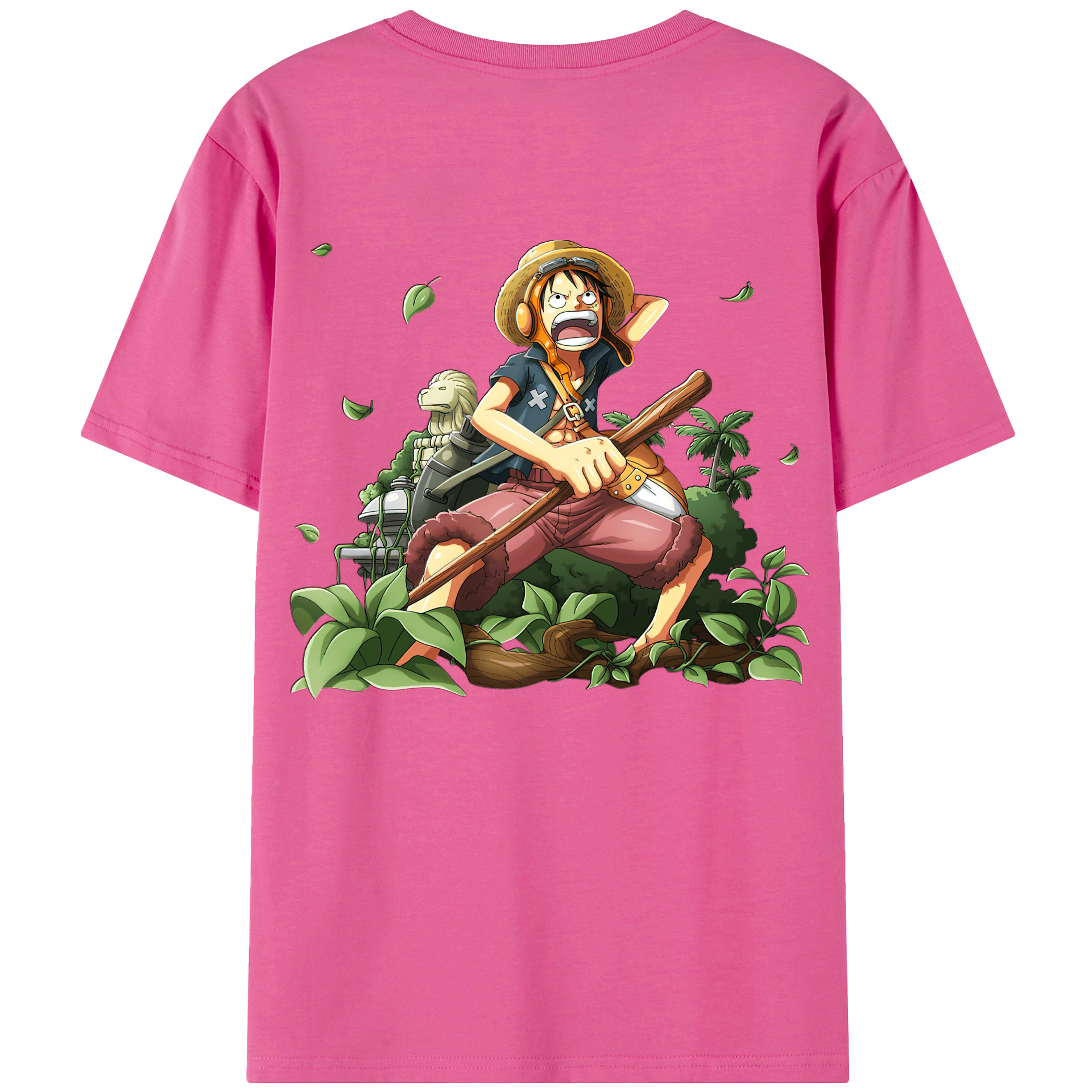 （画像用） ワンピース モンキー・D・ルフィ ONE PIECE Monkey D. Luffy レディース半袖Tシャツ(バックプリント)
