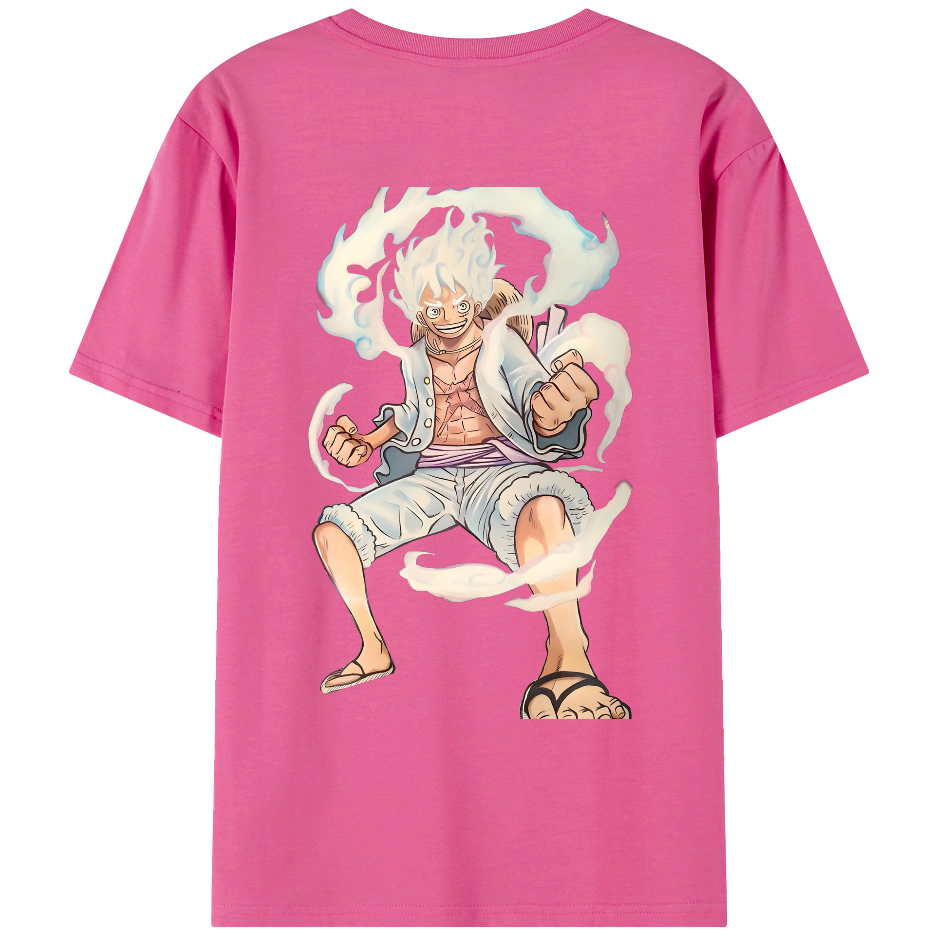 ワンピース モンキー・D・ルフィ ONE PIECE Monkey D. Luffy レディース半袖Tシャツ(バックプリント)