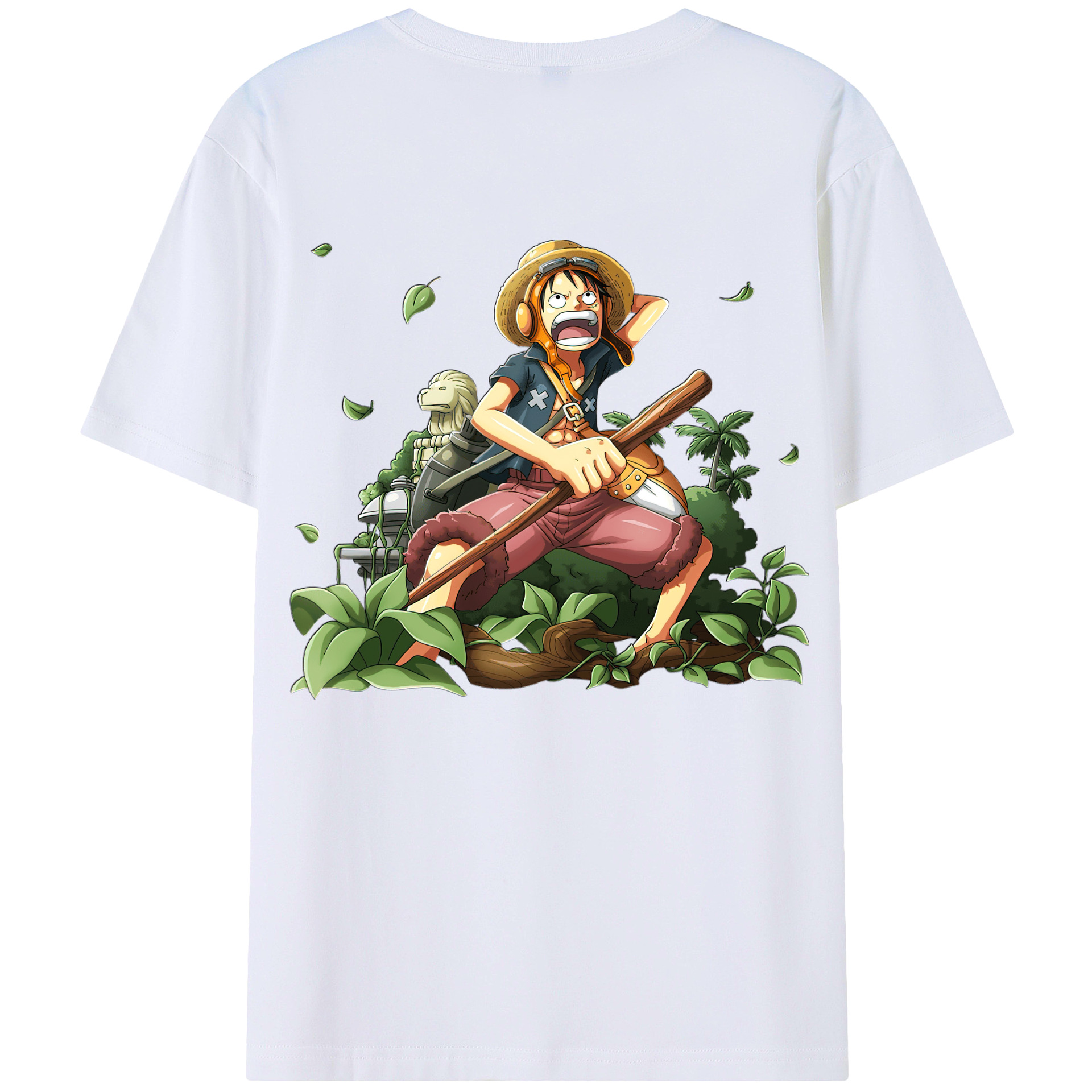 （画像用） ワンピース モンキー・D・ルフィ ONE PIECE Monkey D. Luffy レディース半袖Tシャツ(バックプリント)