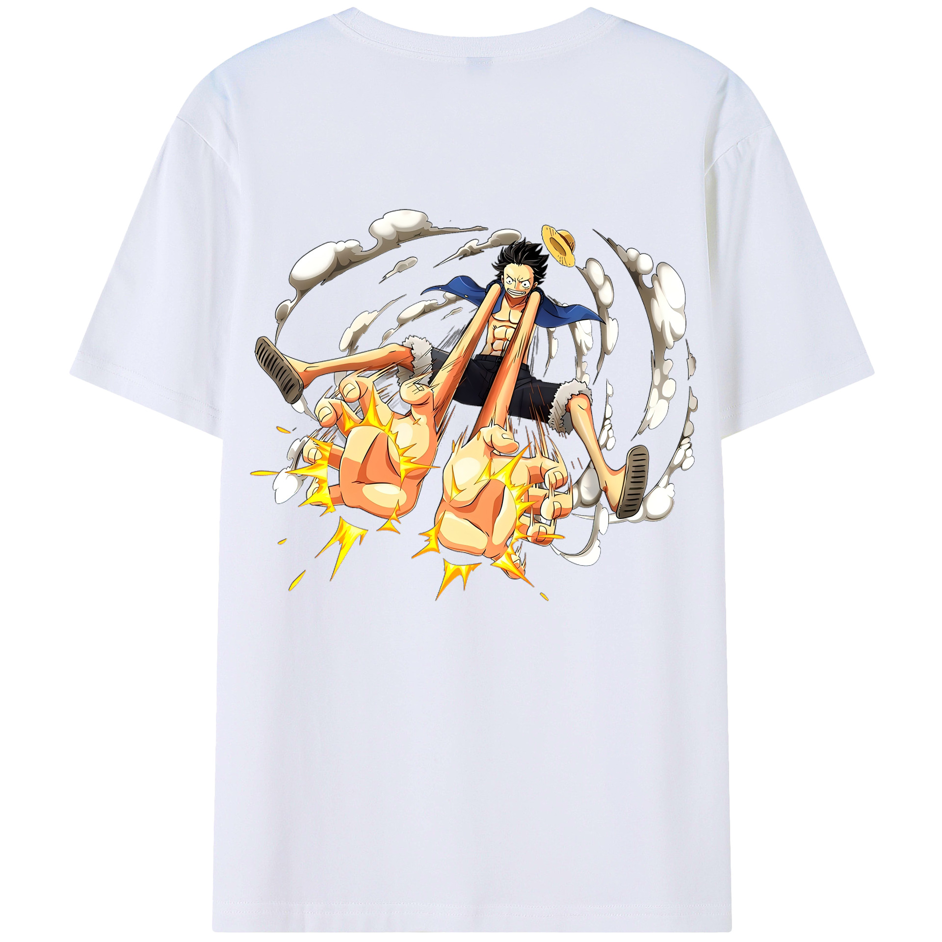 （画像用） ワンピース モンキー・D・ルフィ ONE PIECE Monkey D. Luffy レディース半袖Tシャツ(バックプリント)