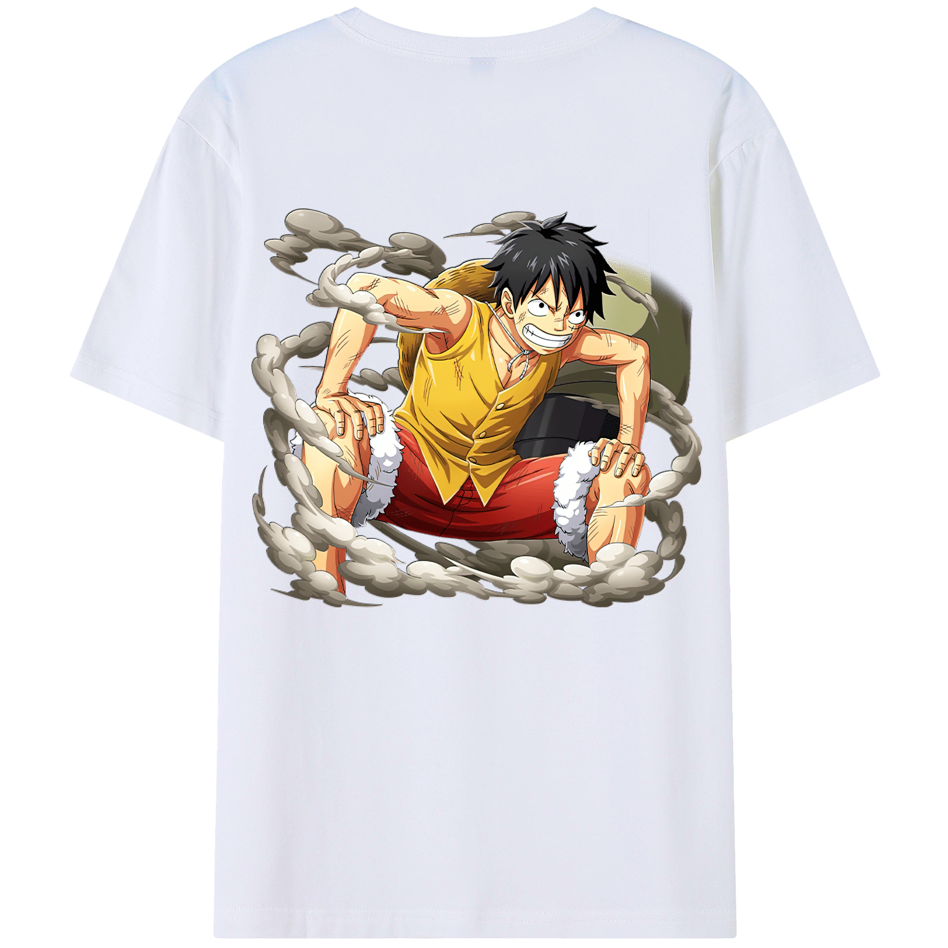 ワンピース モンキー・D・ルフィ ONE PIECE Monkey D. Luffy レディース半袖Tシャツ(バックプリント)