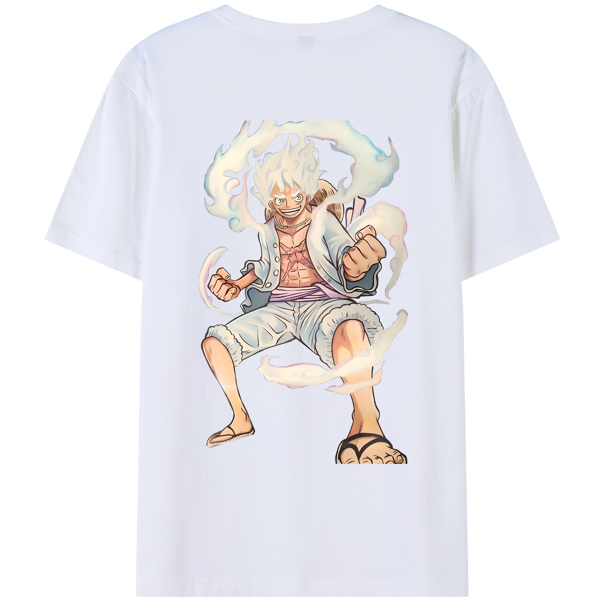 ワンピース モンキー・D・ルフィ ONE PIECE Monkey D. Luffy レディース半袖Tシャツ(バックプリント)