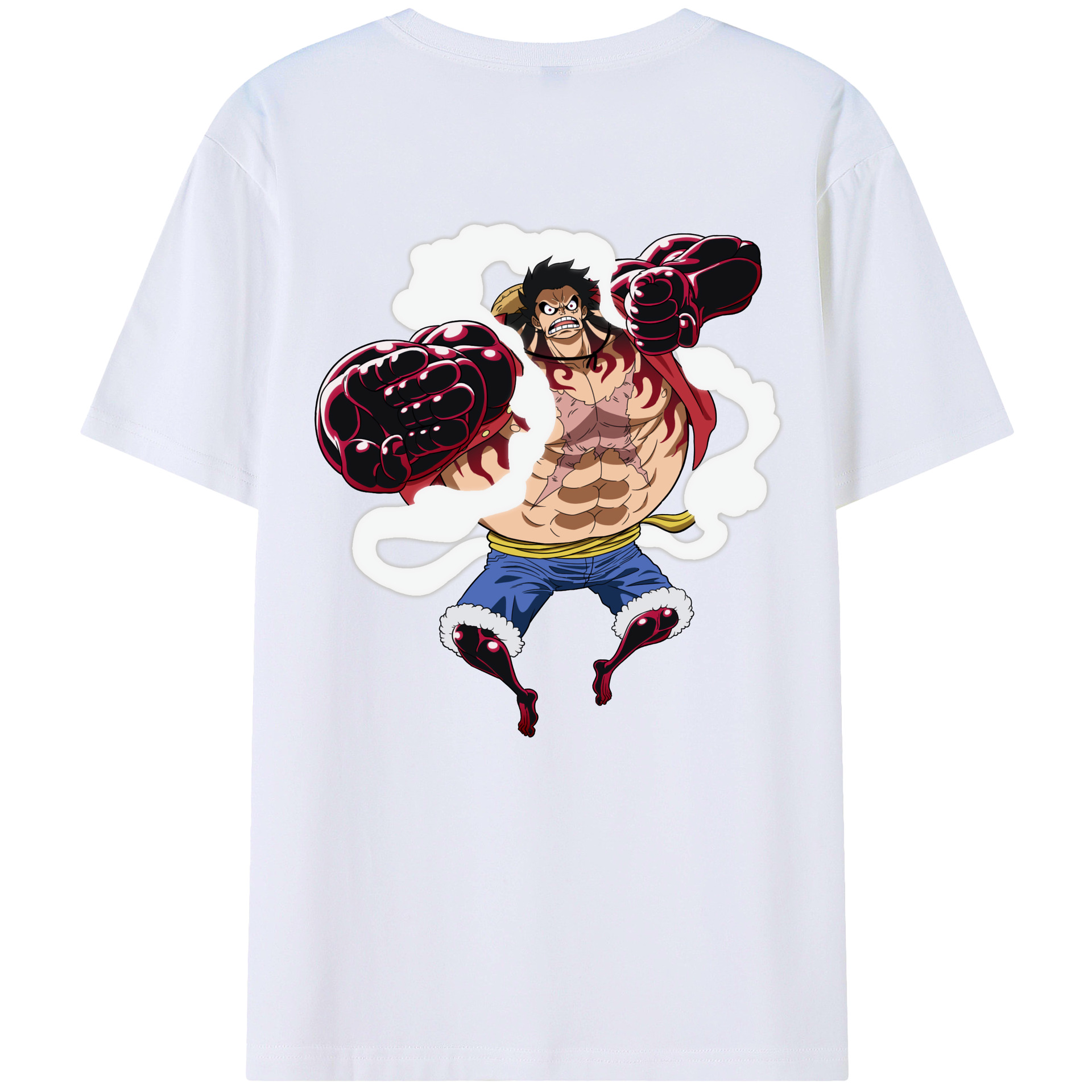 ワンピース モンキー・D・ルフィ ONE PIECE Monkey D. Luffy レディース半袖Tシャツ(バックプリント)