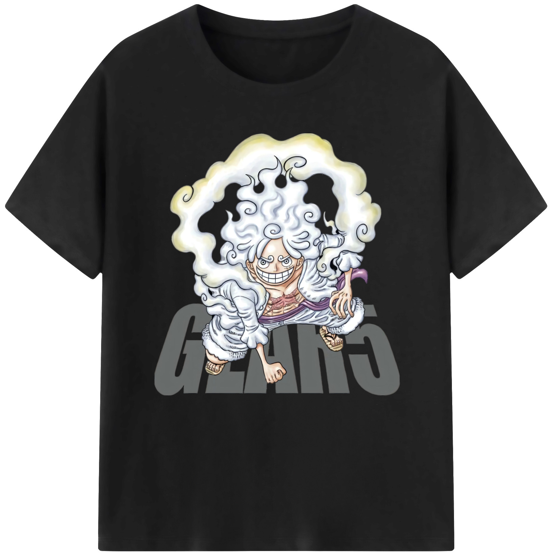 ワンピース モンキー・D・ルフィ ONE PIECE Monkey D. Luffy レディースカジュアルプリントTシャツ（綿100％）